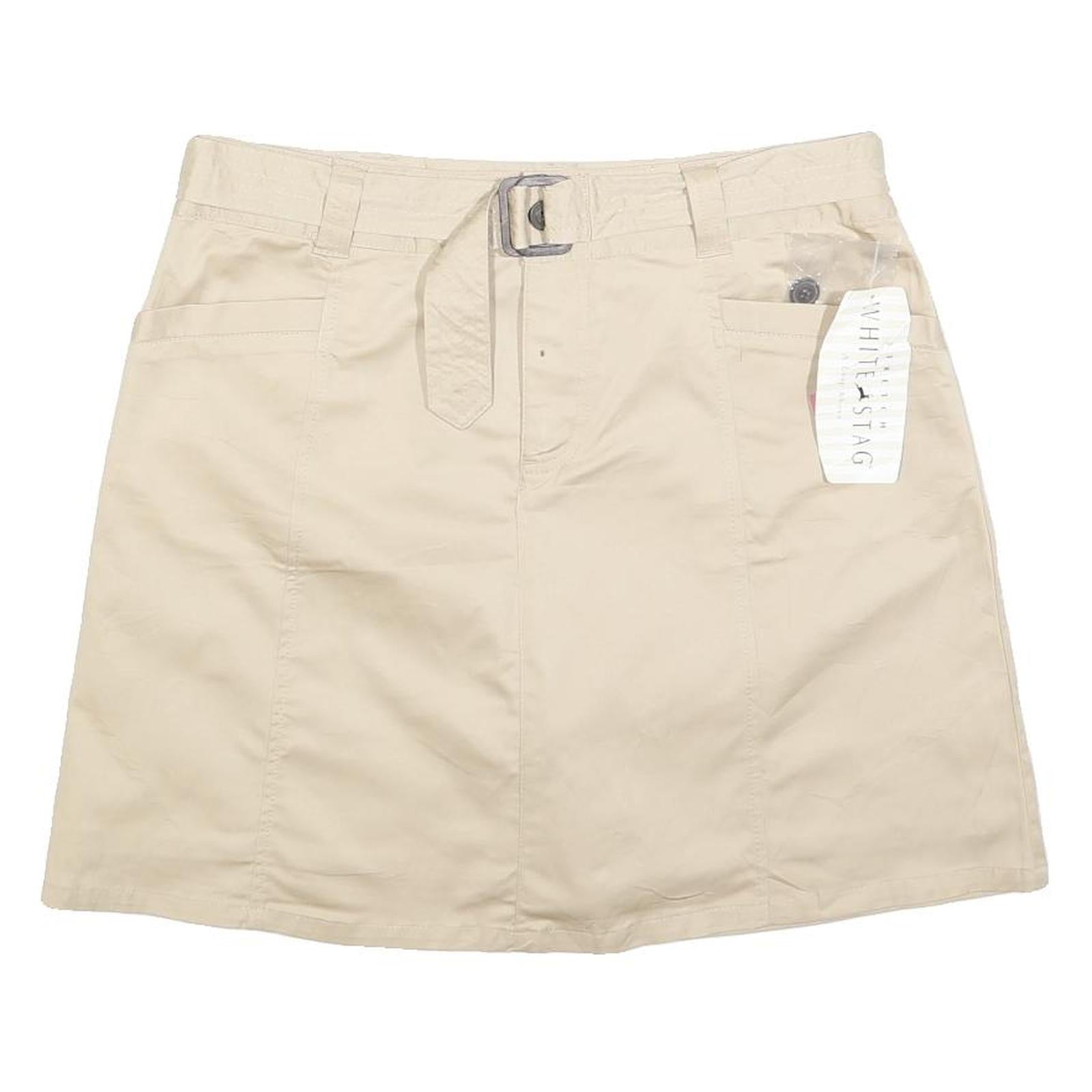 Buy WHITE STAG Womens Cream Cotton Blend A-Line Short Skort With Belt M Refurbished - $19.49 WHITE STAG Womens Cream Cotton Blend A-Line Short Skort With Belt M Refurbished - N/A refurbished available on Cerqular