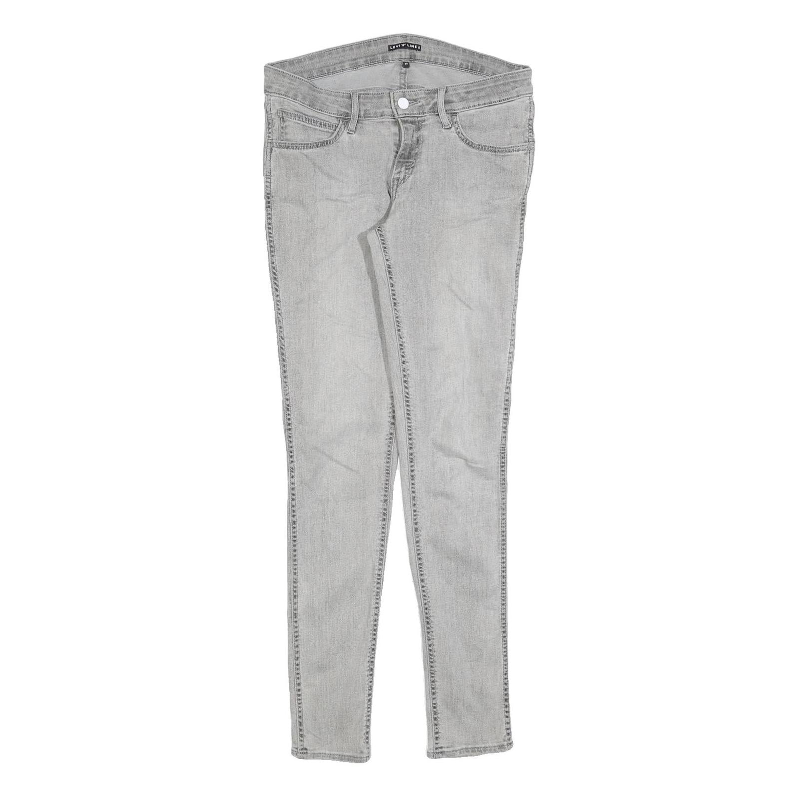 LEVI'S Womens Slim Grey Denim Skinny Jeans Cotton Blend W30 L32 Zip Fastening Refurbished - N/A refurbished available on Cerqular