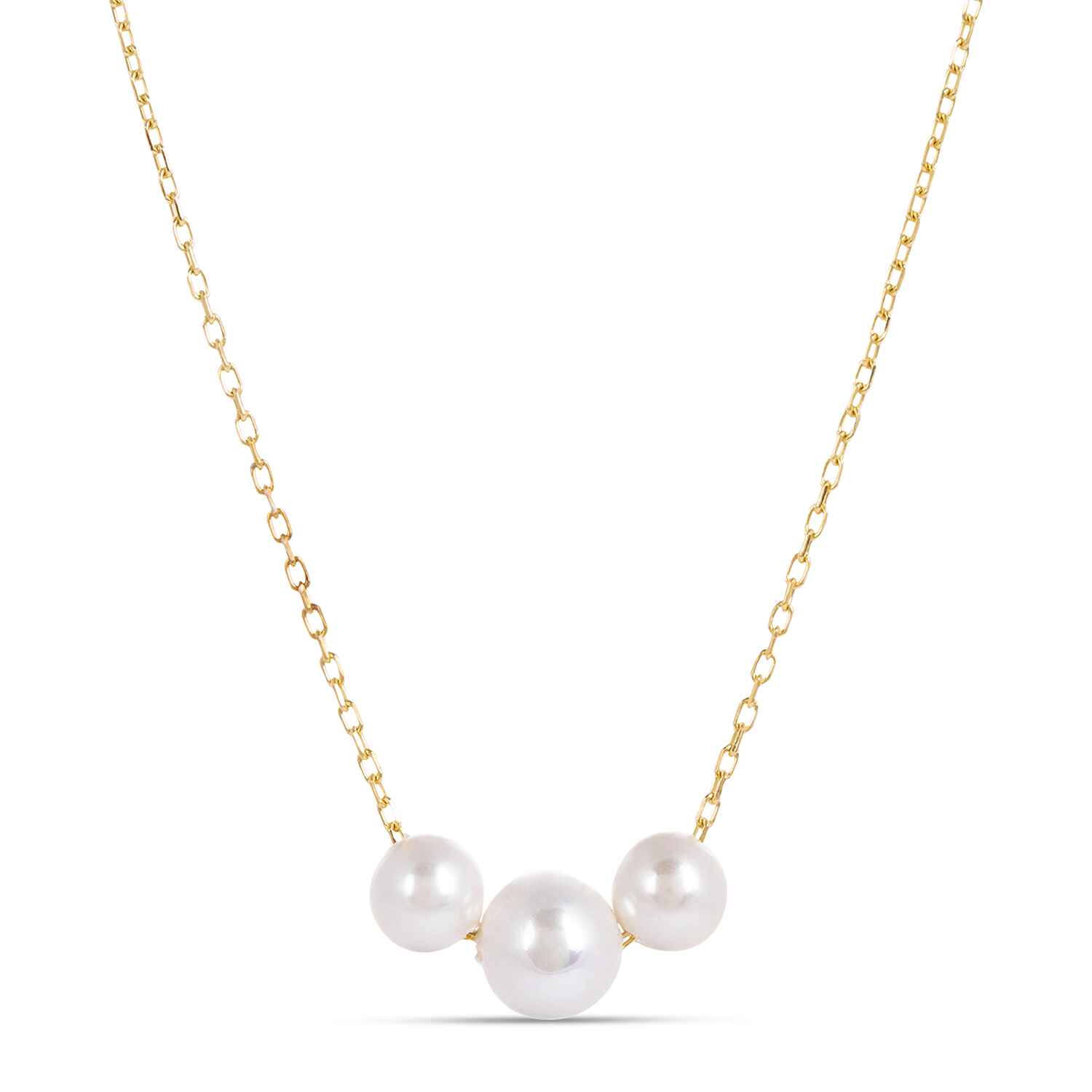 Laura Gold Chain Necklace with tripple pearls Refurbished - Amadeus (This could refer to multiple things, such as the 1 refurbished available on Cerqular