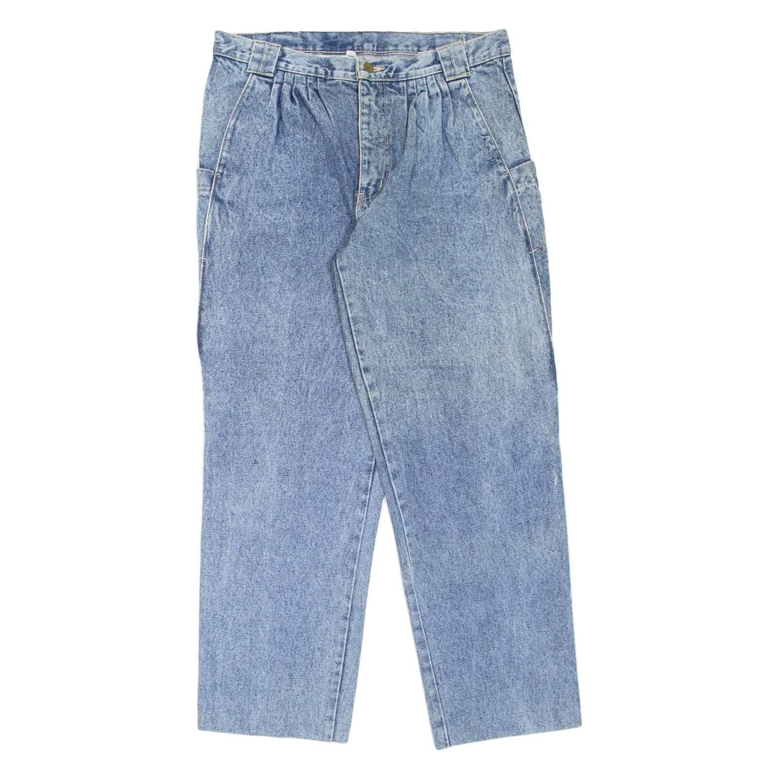 TRAMPS Womens Jeans Blue Relaxed Tapered 90s W32 L29 Refurbished - N/A refurbished available on Cerqular