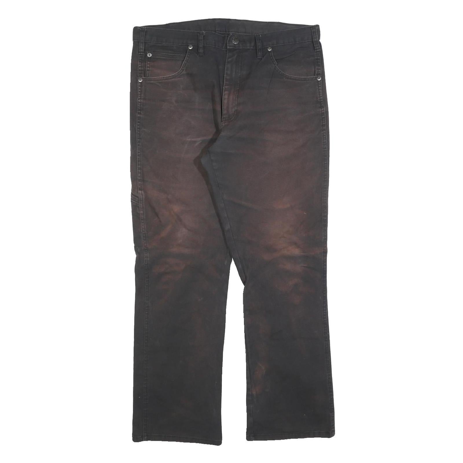DICKIES Mens Relaxed Fit Black Cotton Blend Jeans W34 L30 Workwear Style Zip Refurbished - N/A refurbished available on Cerqular