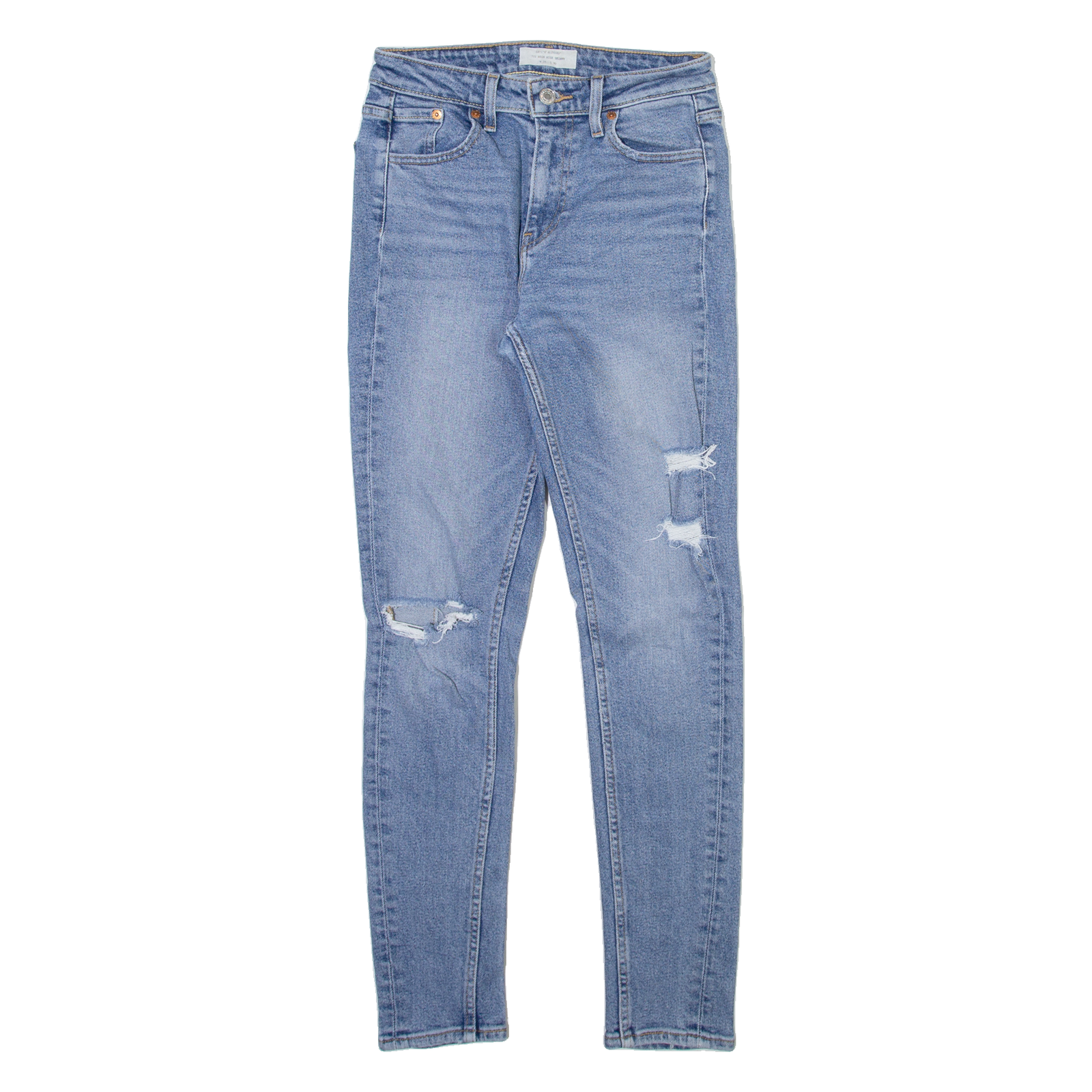 LEVI'S Altered Womens Jeans Blue Slim Skinny Stone Wash W26 L30 Refurbished - N/A refurbished available on Cerqular