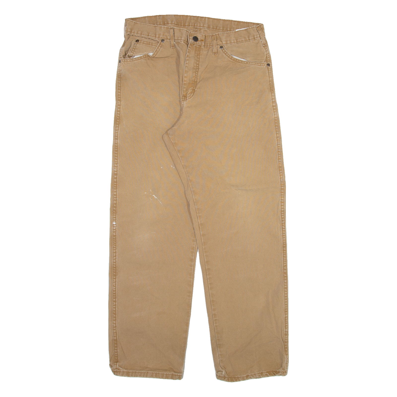 DICKIES Mens Trousers Beige Regular Straight W34 L30 Refurbished - N/A refurbished available on Cerqular