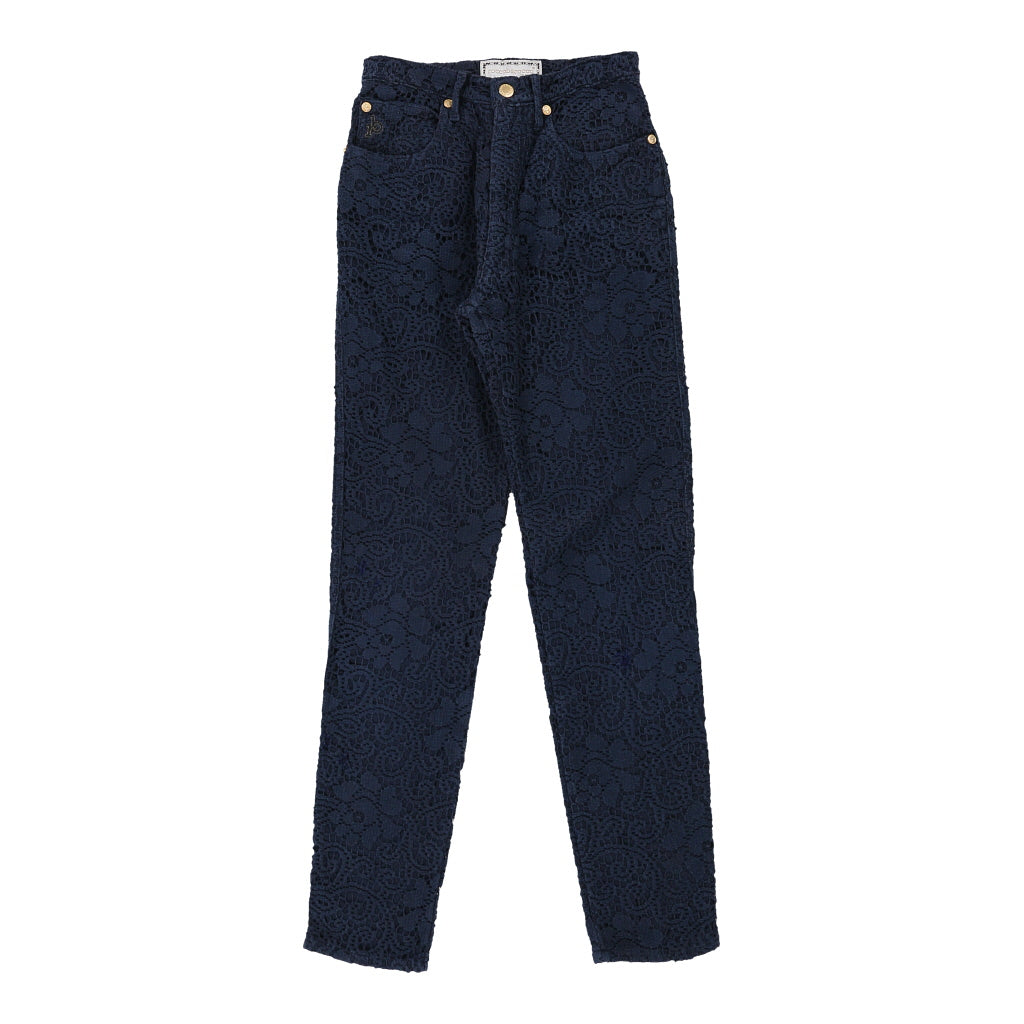 Roccobarocco Lace Jeans - 26W UK 6 Blue Cotton | Size: UK 6 Refurbished - N/A (Preloved Designer is not a specific brand, it refurbished available on Cerqular