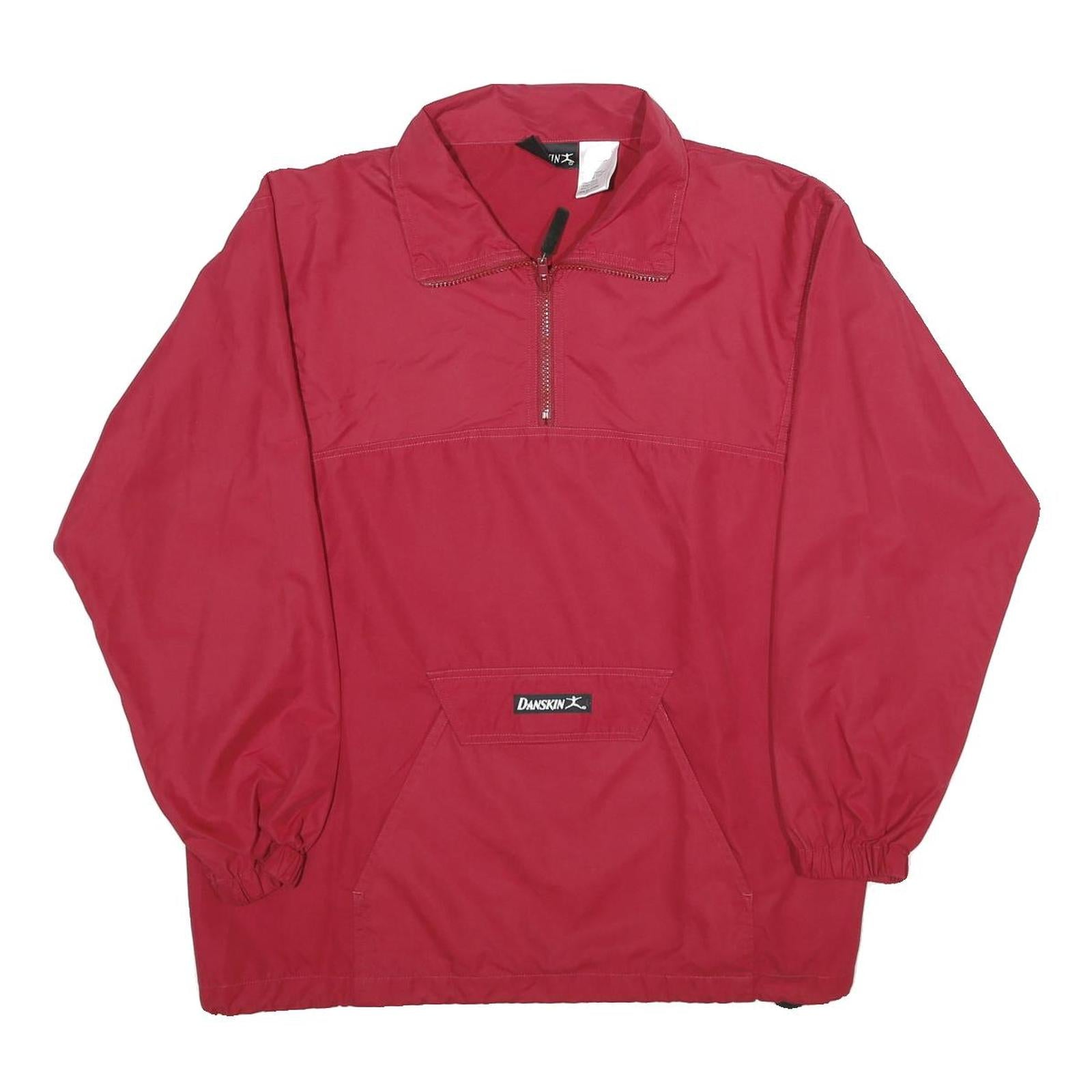 DANSKIN Mens Red Jacket M Polyester Plain Pullover Sportswear Lightweight Refurbished - N/A refurbished available on Cerqular