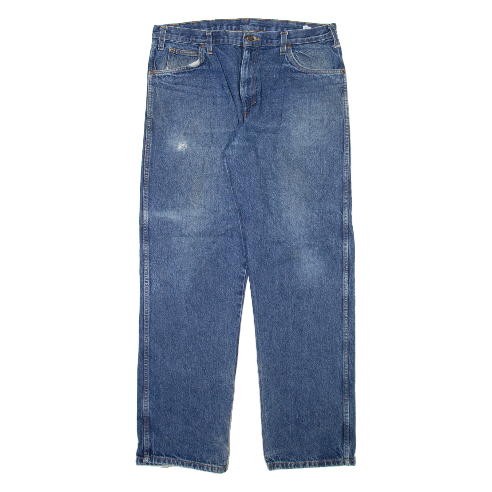 DICKIES Mens Jeans Blue Regular Straight Stone Wash W38 L34 Refurbished - N/A refurbished available on Cerqular