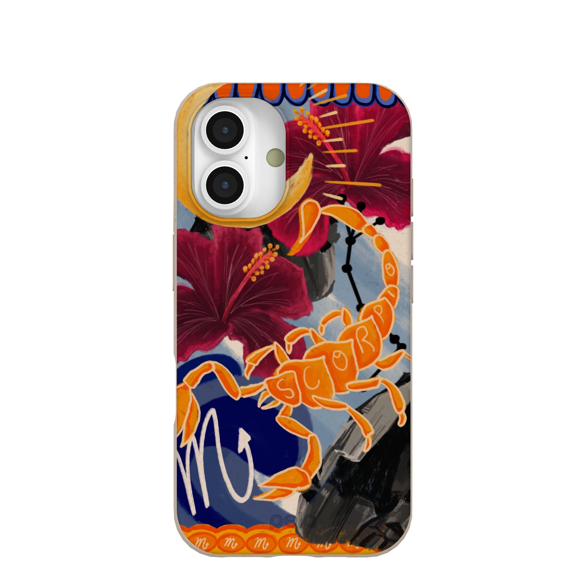 Seashell Scorpio Scorpion iPhone 16 Case Refurbished - Pela Case refurbished available on Cerqular