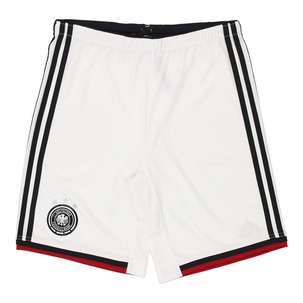 Age 15-16 Deutscher Fussball-Bund Adidas Football Sport Shorts - XL White Polyester Refurbished - Thrifted (note: this is a term often used to describe second- refurbished available on Cerqular