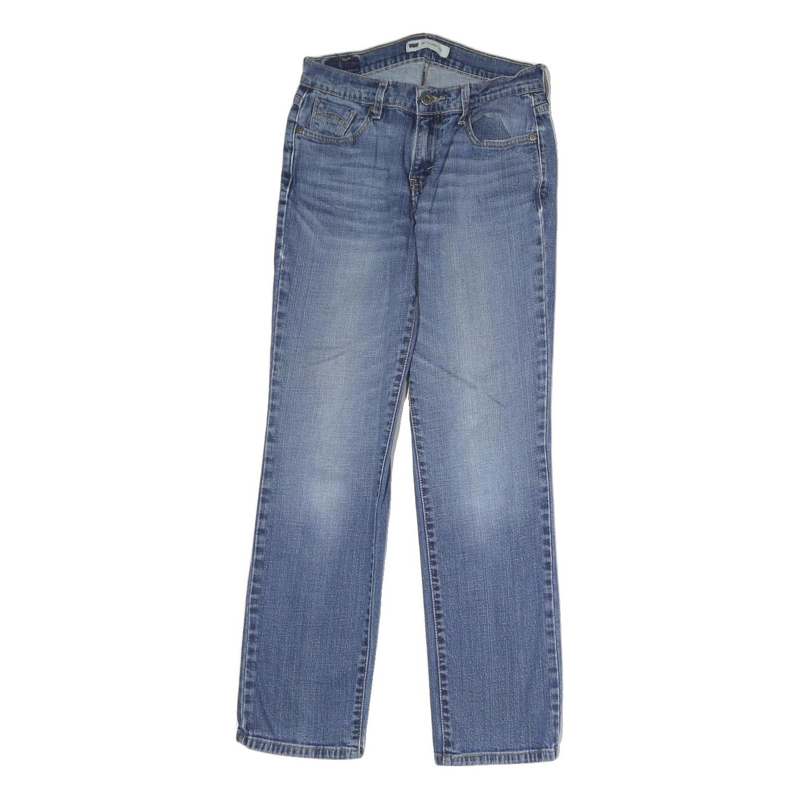 LEVI'S 505 Mens Slim Blue Denim W28 L28 Zip Slim Fit Classic Jeans Refurbished - N/A refurbished available on Cerqular
