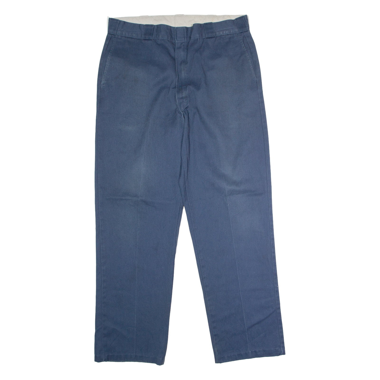 DICKIES Workwear Mens Twill Trousers Blue Regular Straight W38 L34 Refurbished - N/A refurbished available on Cerqular
