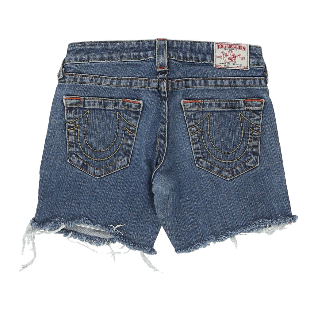 Made in USA Tony True Religion Denim Shorts - 28W UK 4 Blue Cotton Refurbished - Thrifted (note: this is a term often used to describe second- refurbished available on Cerqular