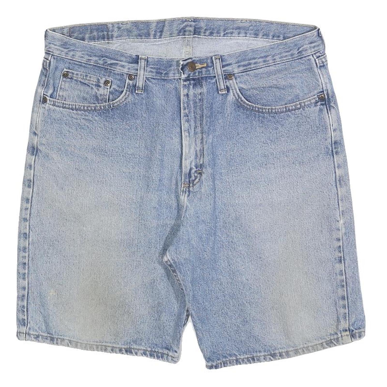 WRANGLER Mens Denim Blue Casual Shorts L W36 Classic Fit Cotton Refurbished - N/A refurbished available on Cerqular
