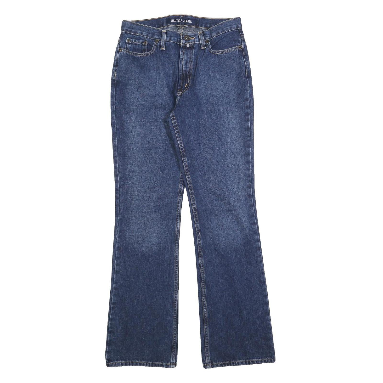 NAUTICA Womens Jeans Blue Regular Bootcut Denim Medium W28 L32 Classic Fit Refurbished - N/A refurbished available on Cerqular