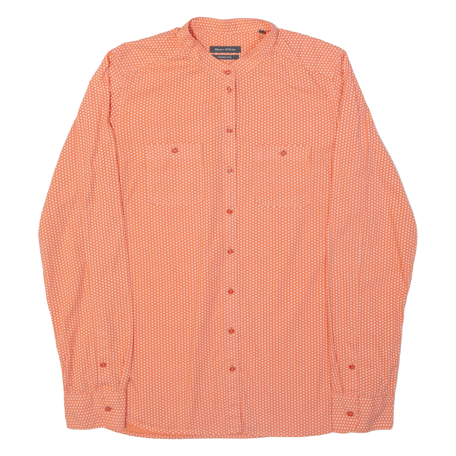 MARC O'POLO Womens Shirt Orange Polka Dot Long Sleeve S Refurbished - N/A refurbished available on Cerqular