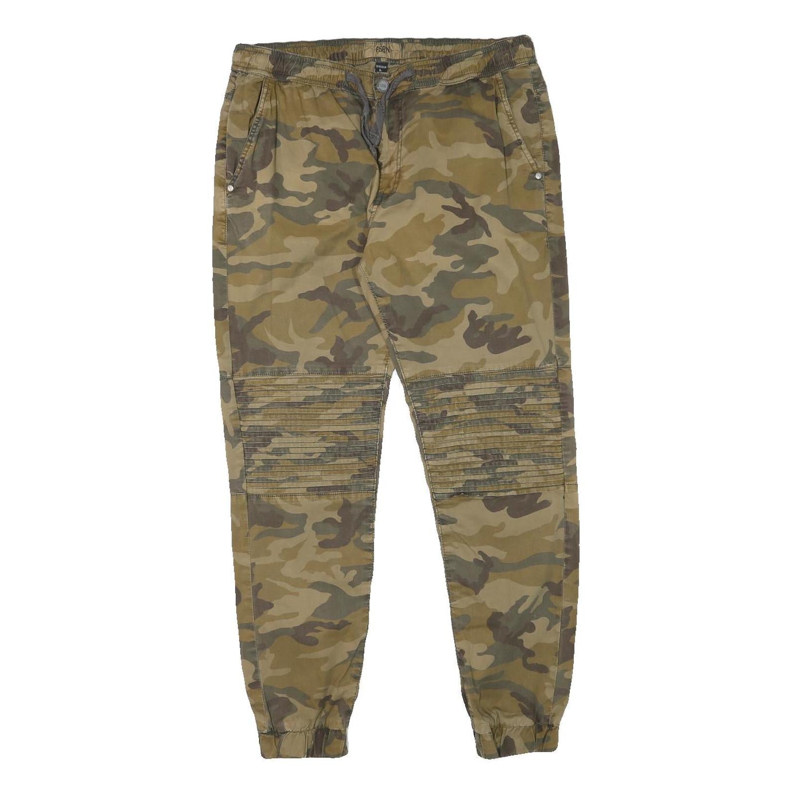 FSBN Mens Cotton Blend Camouflage Relaxed Tapered Trousers W32 L29 Casual Refurbished - N/A refurbished available on Cerqular