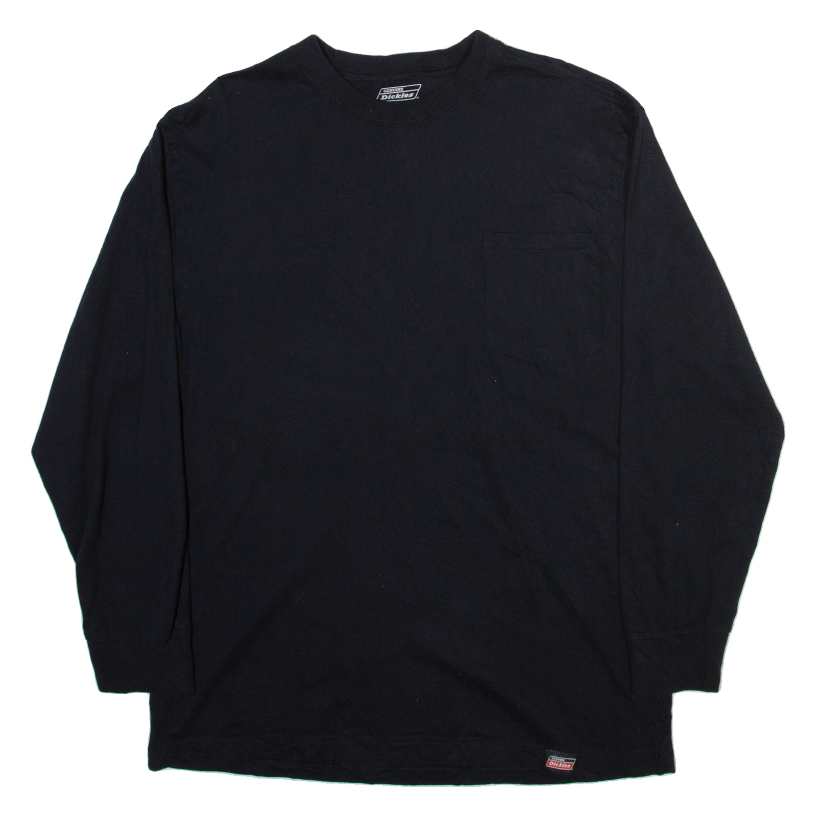 DICKIES Mens T-Shirt Black Long Sleeve L Refurbished - N/A refurbished available on Cerqular