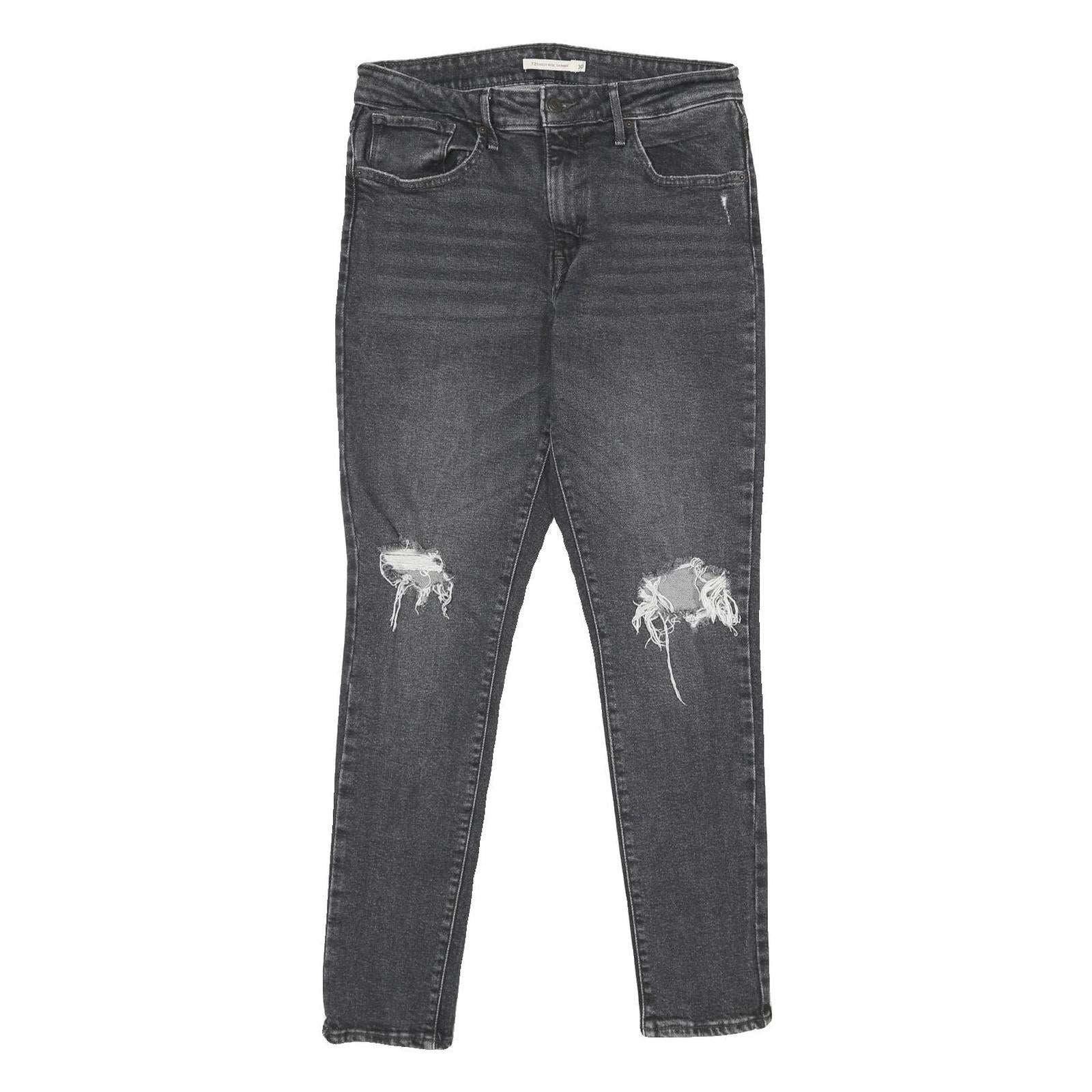 LEVI'S 721 High Rise Skinny Womens Jeans Black Slim Skinny Denim W30 L30 Refurbished - N/A refurbished available on Cerqular