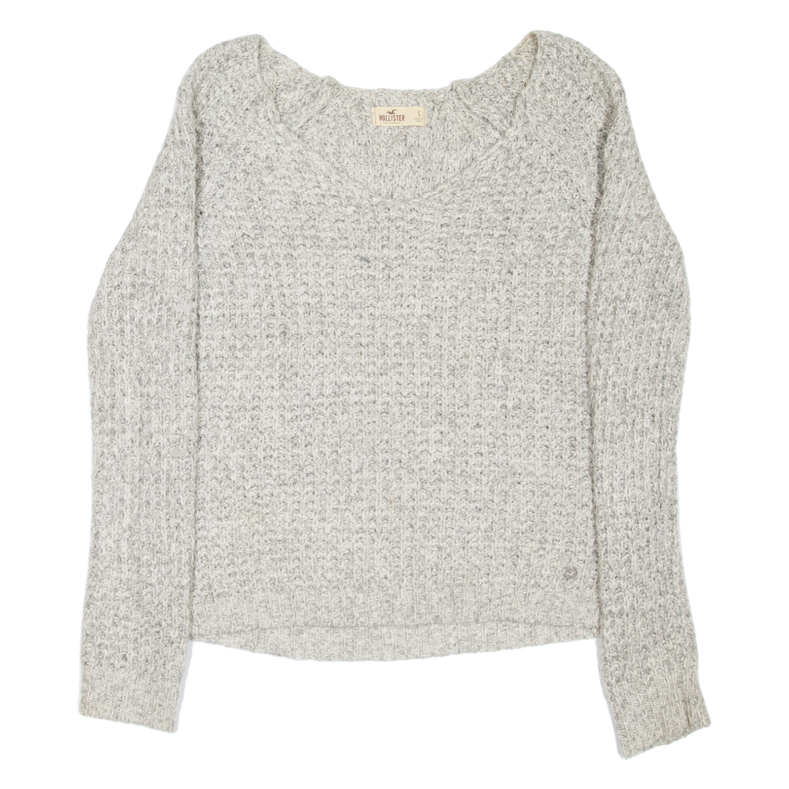Buy HOLLISTER Womens Jumper Grey Chunky Knit S Refurbished - $36.39 HOLLISTER Womens Jumper Grey Chunky Knit S Refurbished - N/A refurbished available on Cerqular