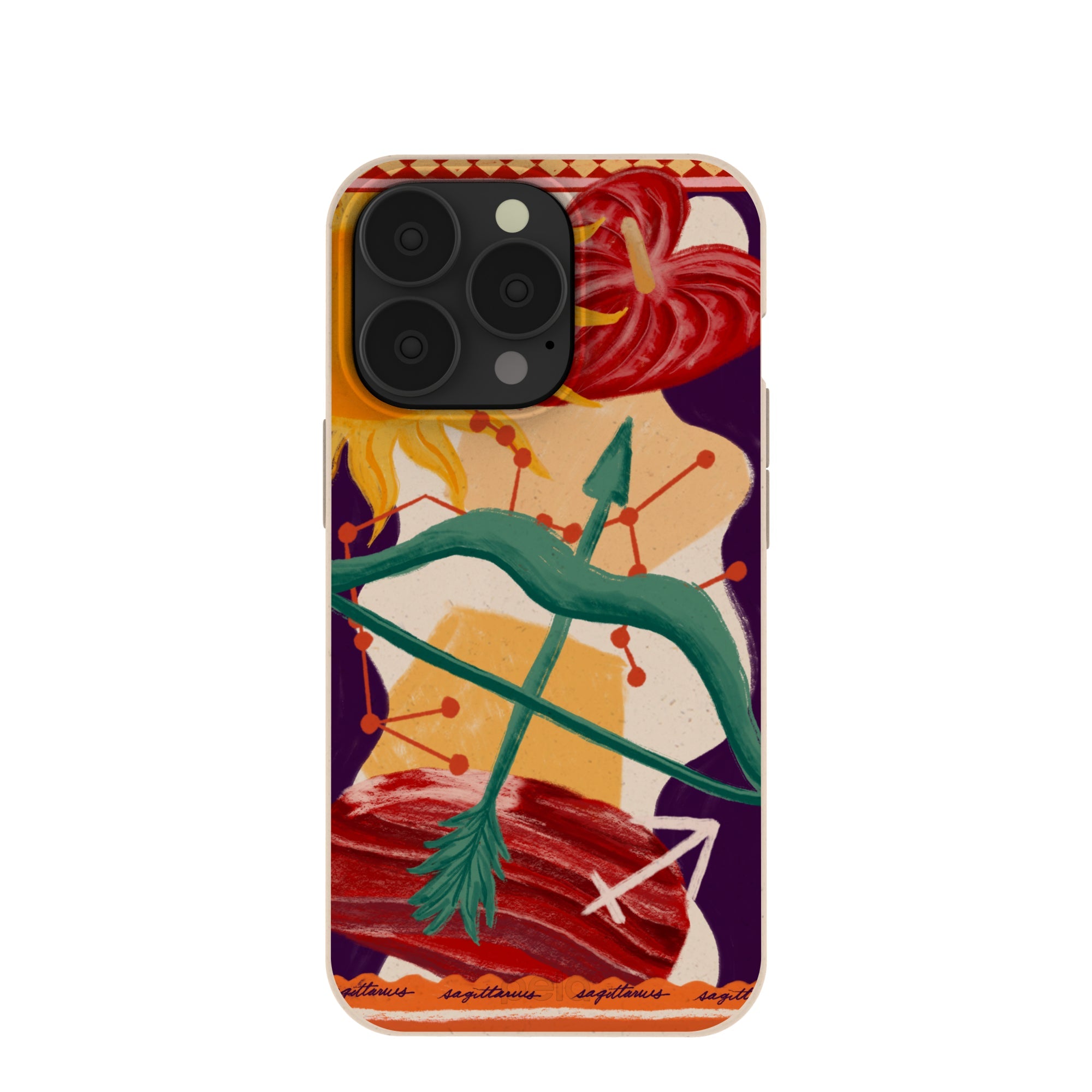 Seashell Sagittarius Archer iPhone 13 Pro Case Refurbished - Pela Case refurbished available on Cerqular