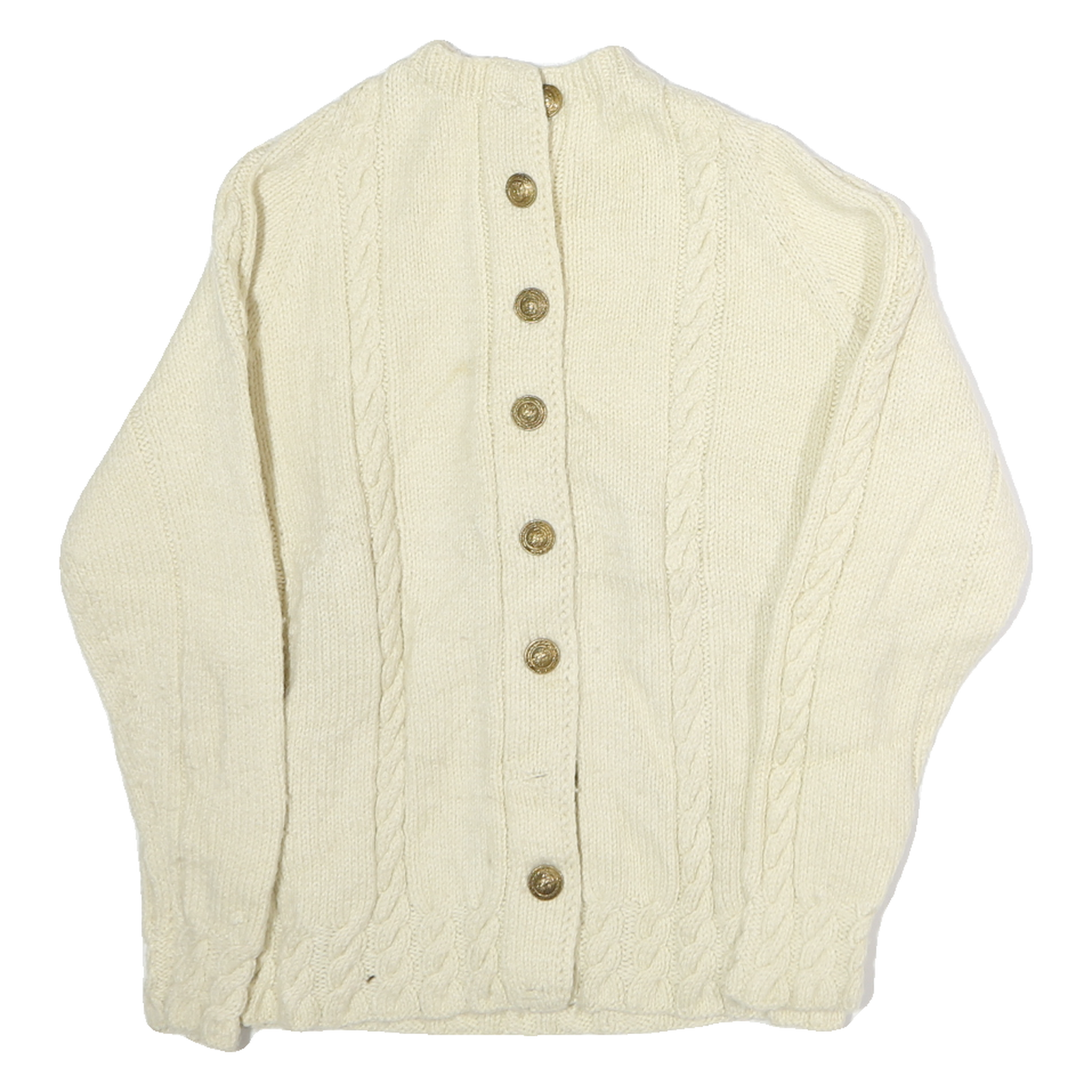Buy Womens Cream Wool Plain Button Up Classic Cable Knit Jumper M Cozy Warm Refurbished - $31.19 Womens Cream Wool Plain Button Up Classic Cable Knit Jumper M Cozy Warm Refurbished - N/A refurbished available on Cerqular