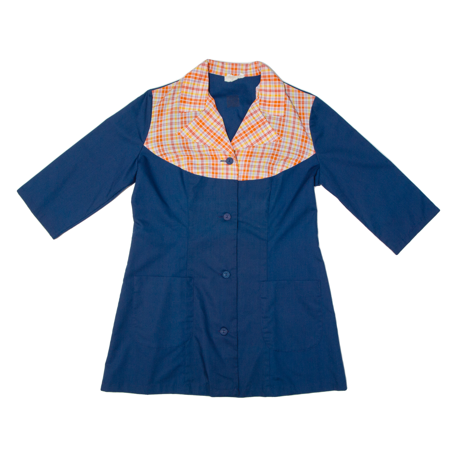 PALOMA Womens Shirt Dress Blue 90s Check Short M Refurbished - N/A refurbished available on Cerqular