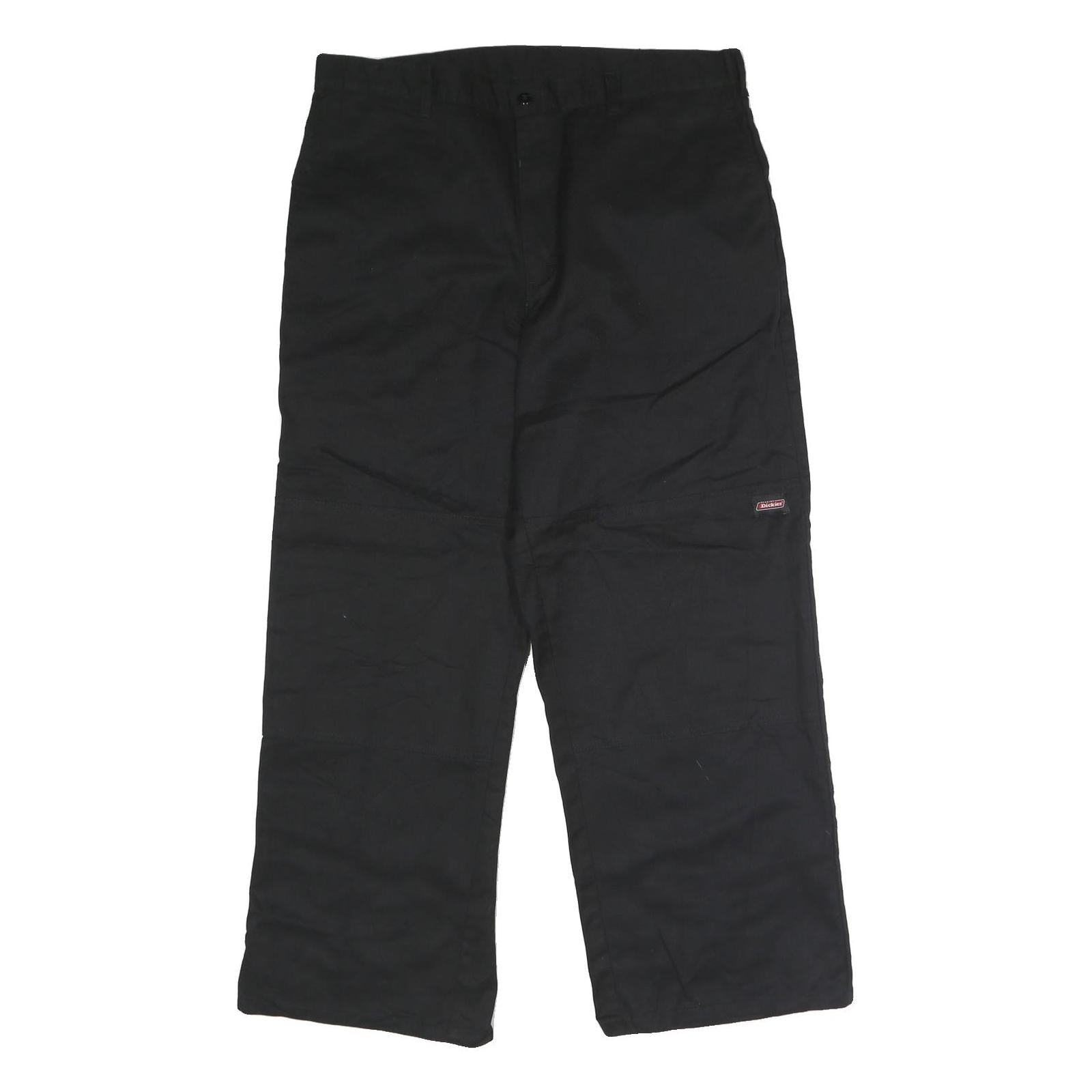 DICKIES Mens Polyester Blend Black Regular Straight Trousers W36 L29 Workwear Refurbished - N/A refurbished available on Cerqular