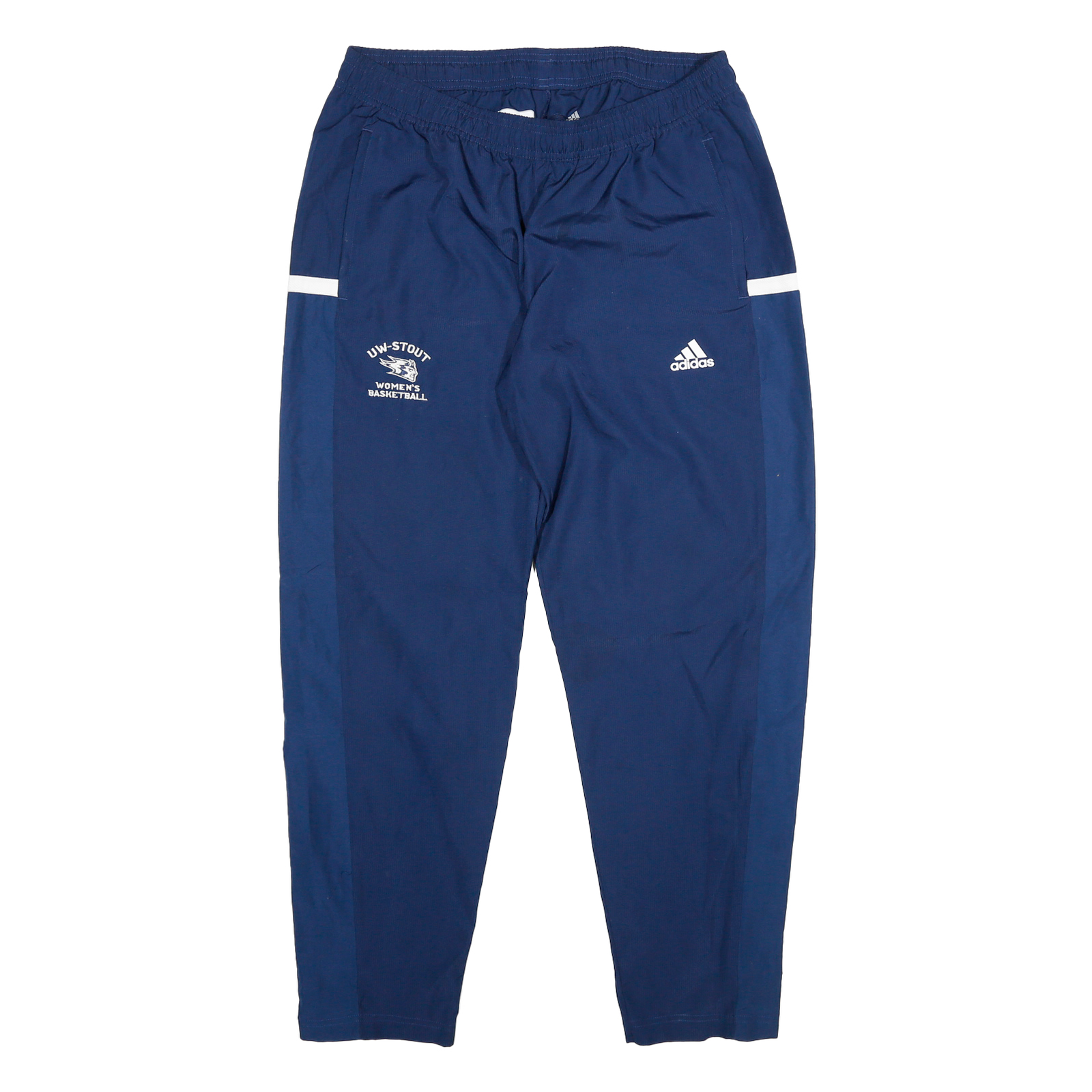 ADIDAS Mens Joggers Blue UW-Stout Womens Basketball Regular Tapered L W28 L28 Refurbished - N/A refurbished available on Cerqular