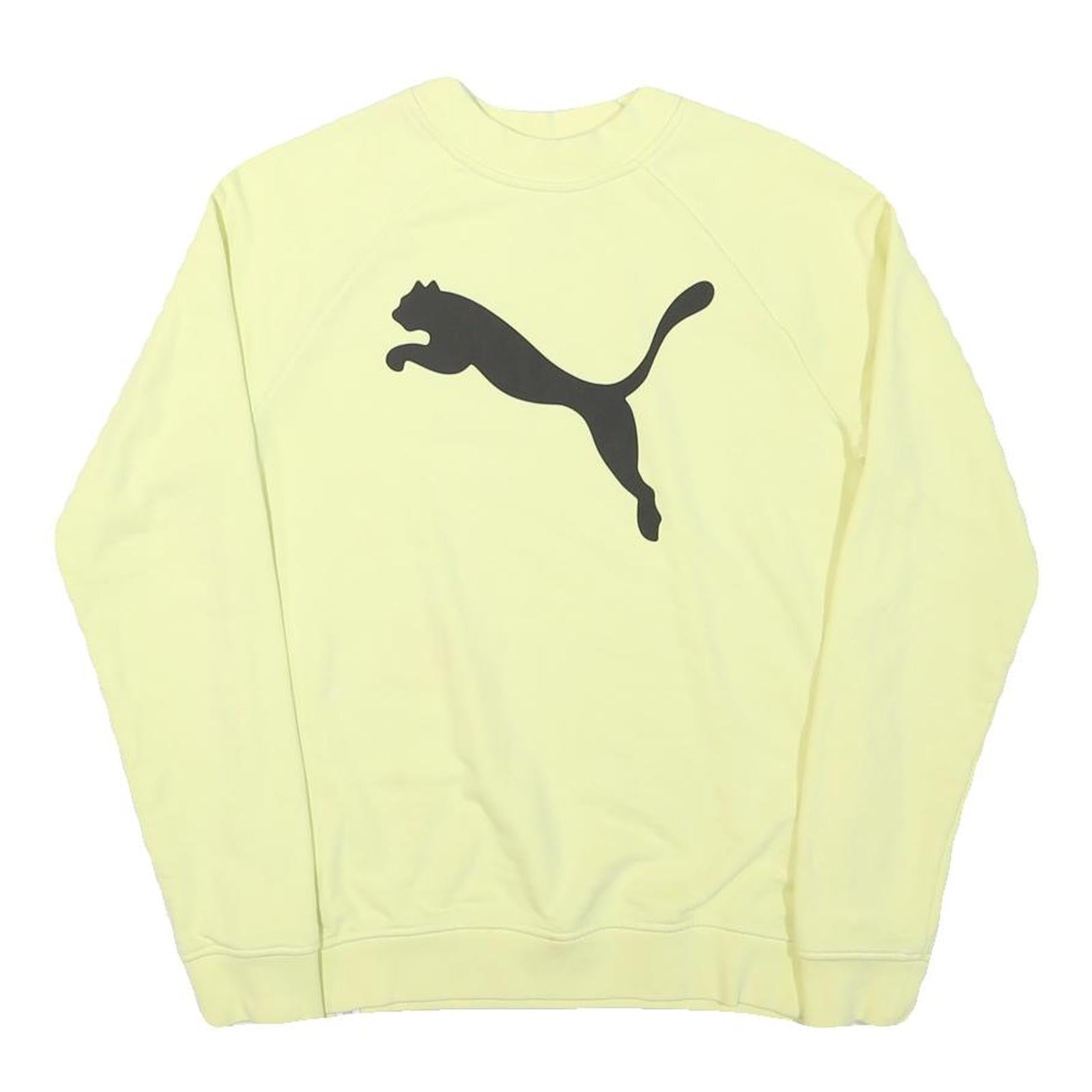 PUMA Mens Yellow XS Crew Neck Cotton Blend Sweatshirt Pullover Casual Wear Refurbished - N/A refurbished available on Cerqular