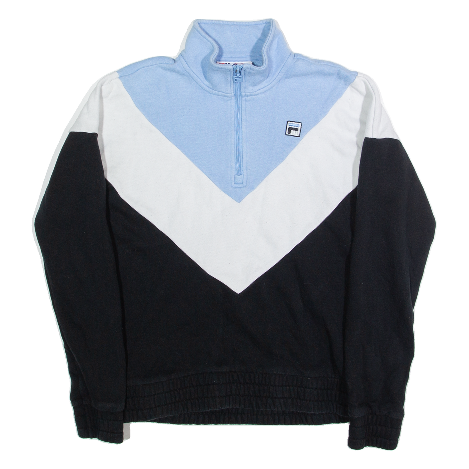 FILA Womens Sweatshirt Black 1/4 Zip S Refurbished - N/A refurbished available on Cerqular