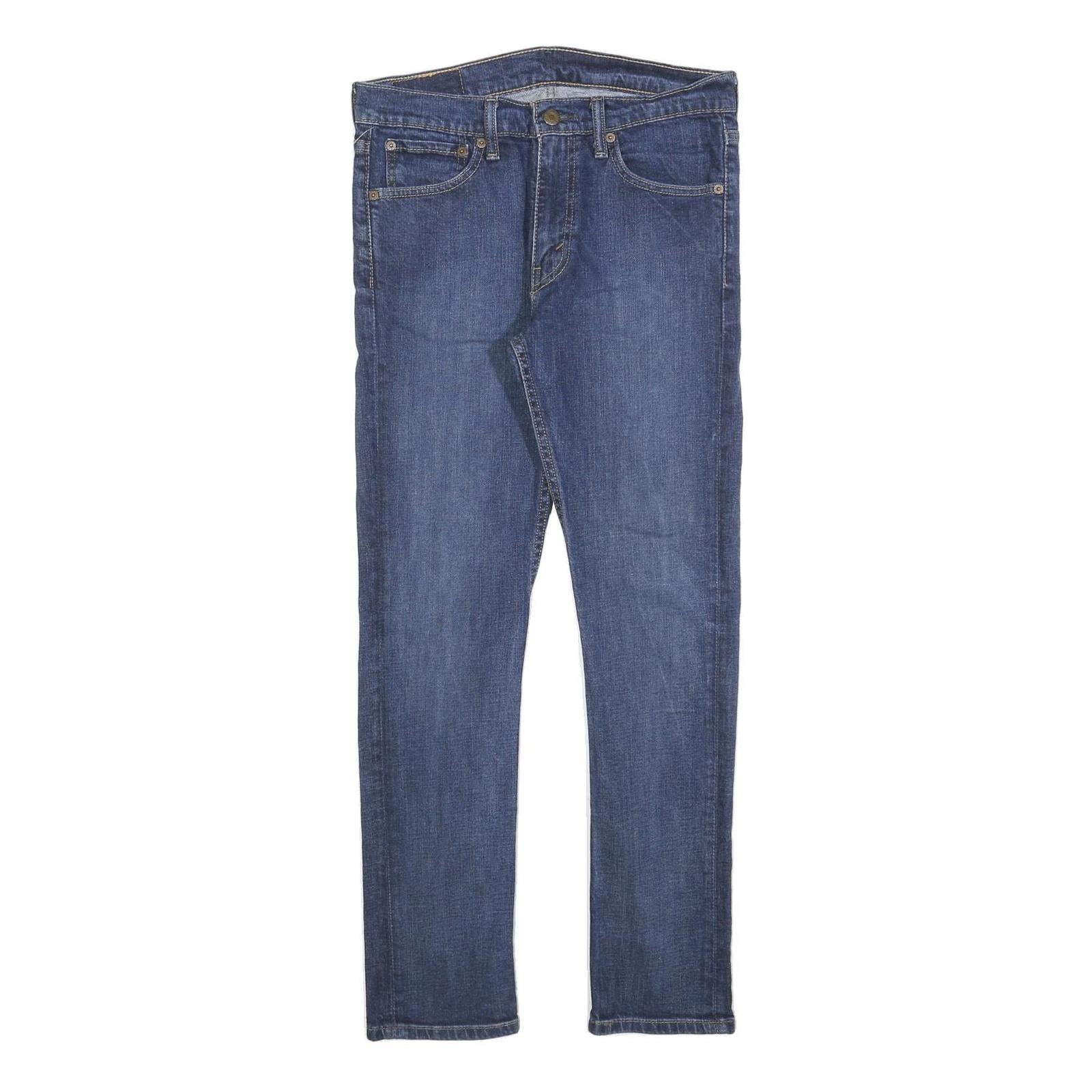 LEVI'S 510 Mens Jeans Blue Slim Skinny Denim Medium W32 L30 Slim Fit Zip Refurbished - N/A refurbished available on Cerqular