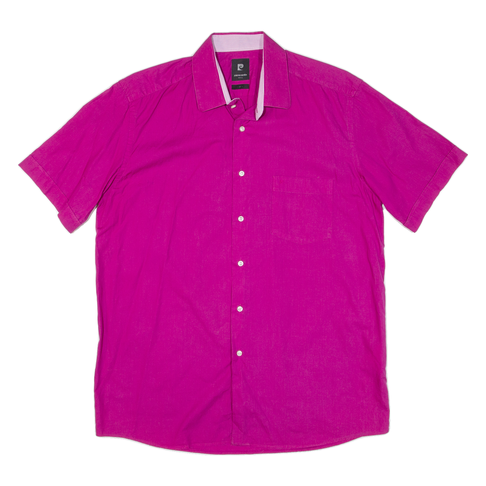 PIERRE CARDIN Mens Plain Shirt Purple L Refurbished - N/A refurbished available on Cerqular