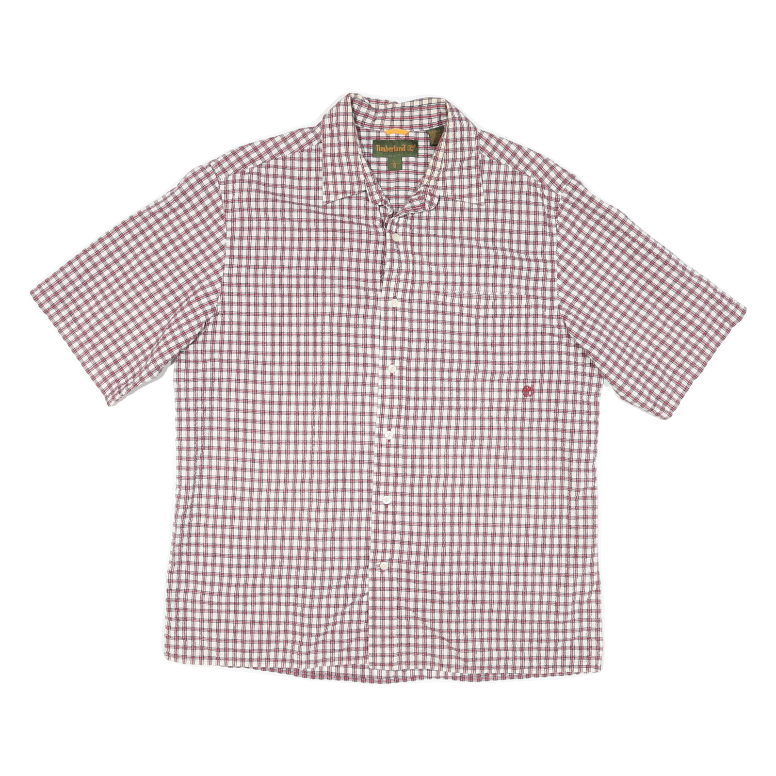 Buy TIMBERLAND Mens Red & White Checked Short Sleeve Shirt L Cotton Blend Casual Refurbished - $36.39 TIMBERLAND Mens Red & White Checked Short Sleeve Shirt L Cotton Blend Casual Refurbished - N/A refurbished available on Cerqular