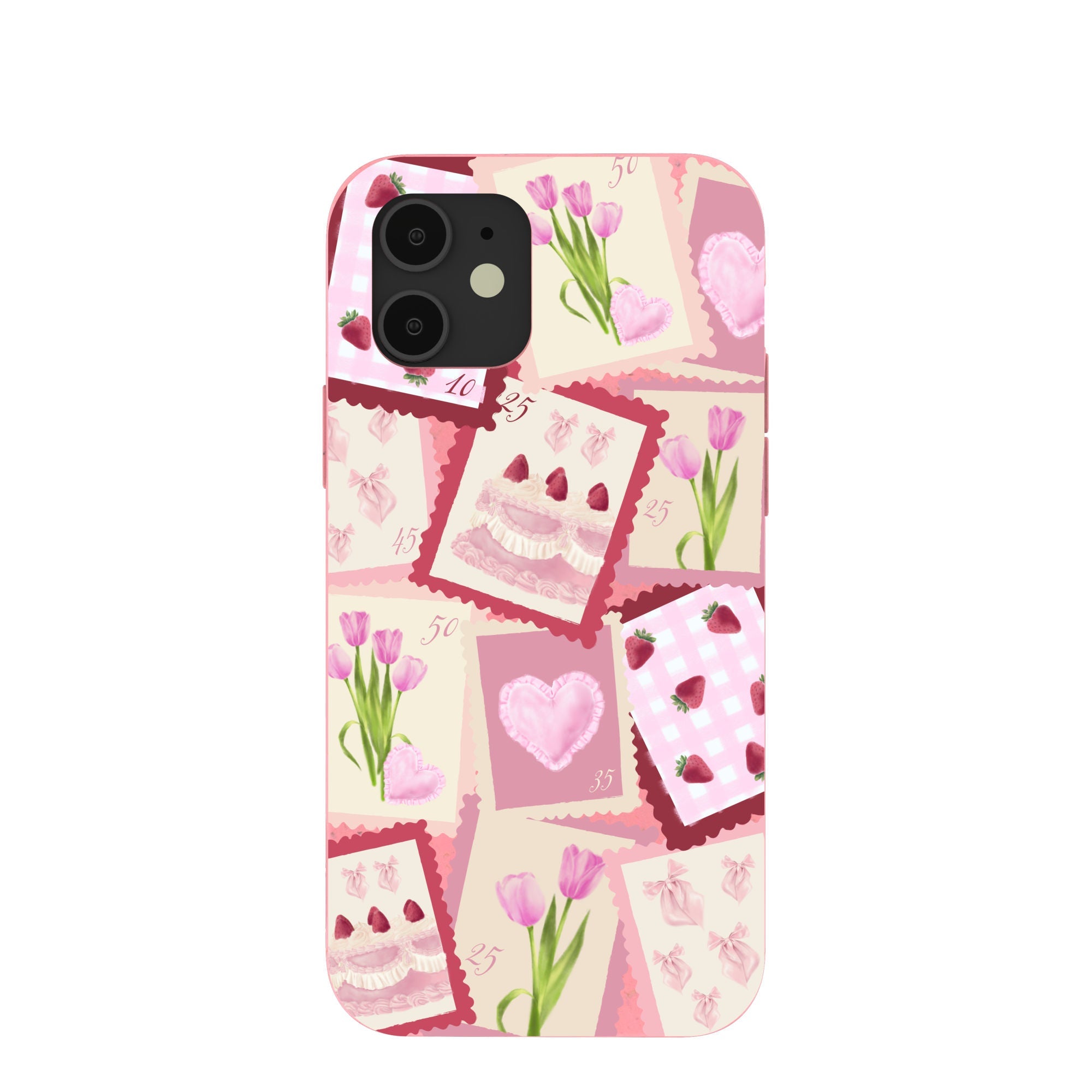 Bubblegum Pink Love Letters iPhone 12/ iPhone 12 Pro Case Refurbished - Pela Case refurbished available on Cerqular