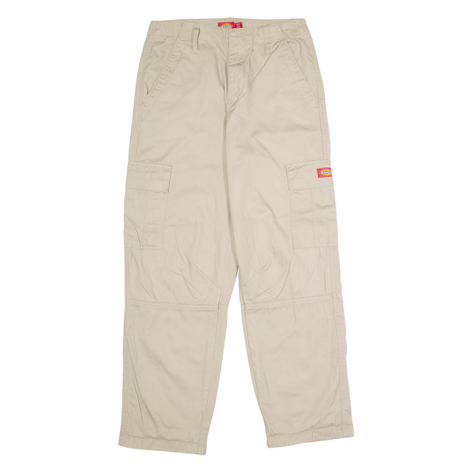 DICKIES Workwear Cargo Womens Twill Trousers Beige Regular Straight W26 L27 Refurbished - N/A refurbished available on Cerqular