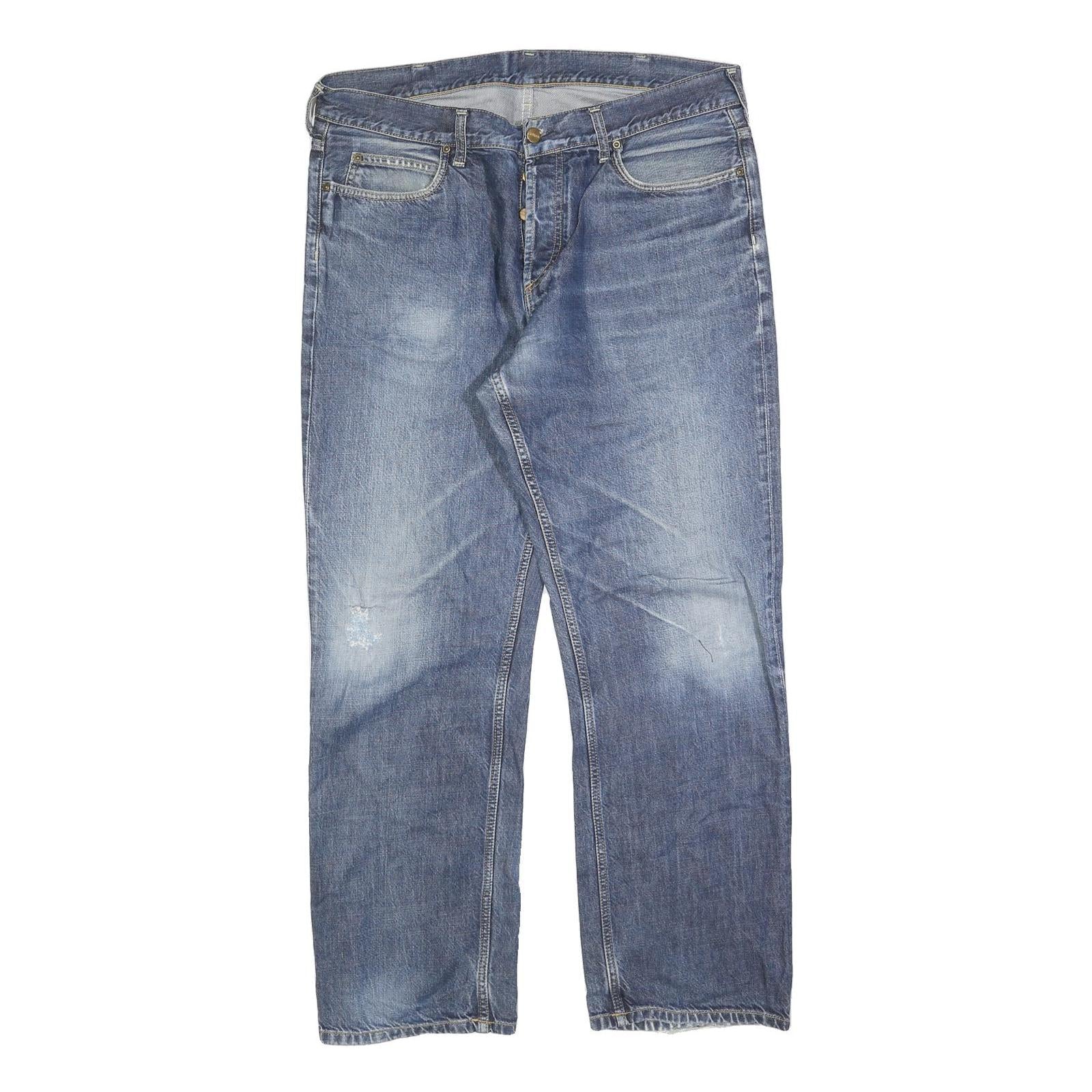 CARHARTT Mens Jeans Blue Relaxed Straight Denim Medium W36 L32 Durable Workwear Refurbished - N/A refurbished available on Cerqular