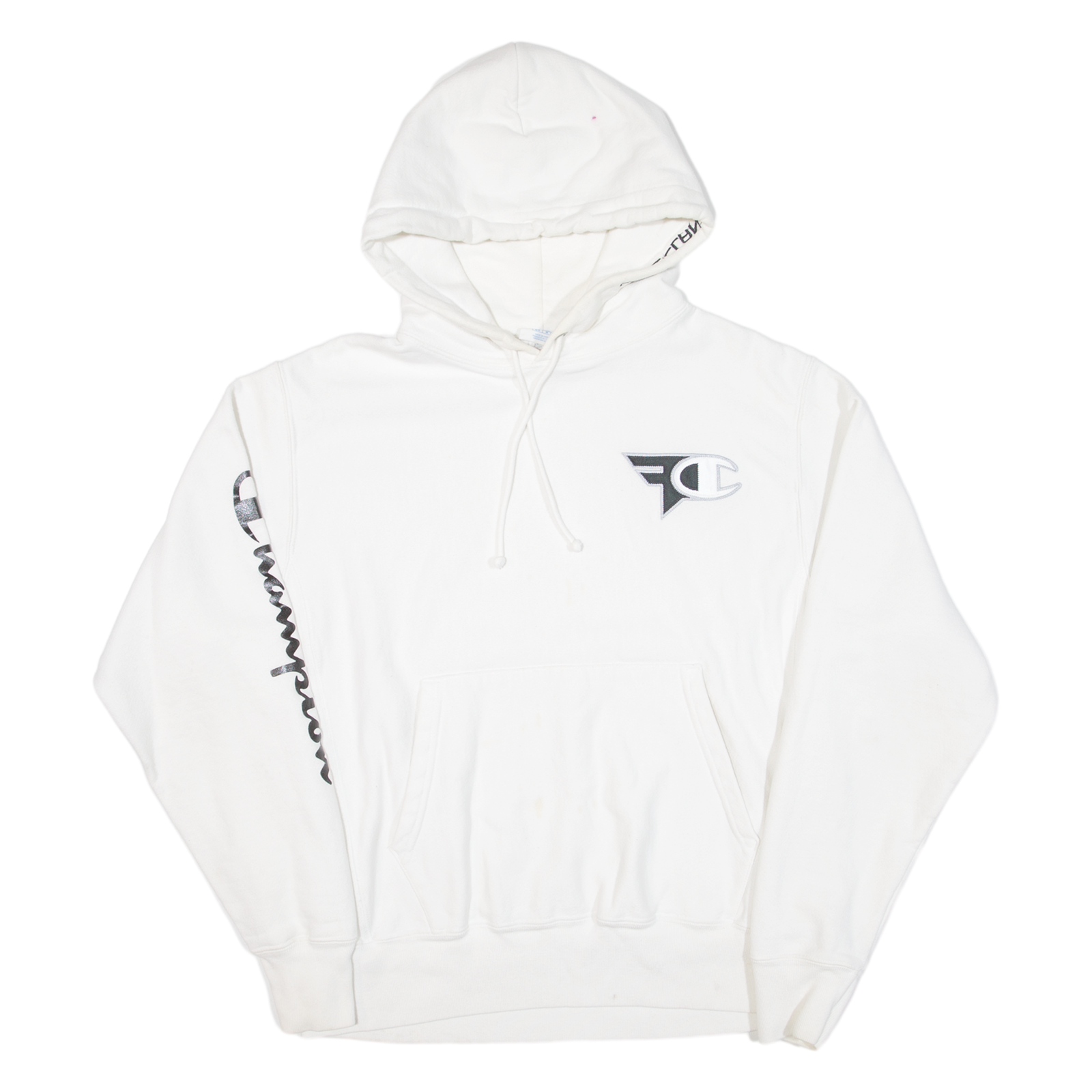 CHAMPION REVERSE WEAVE Mens White Hoodie M Refurbished - N/A refurbished available on Cerqular