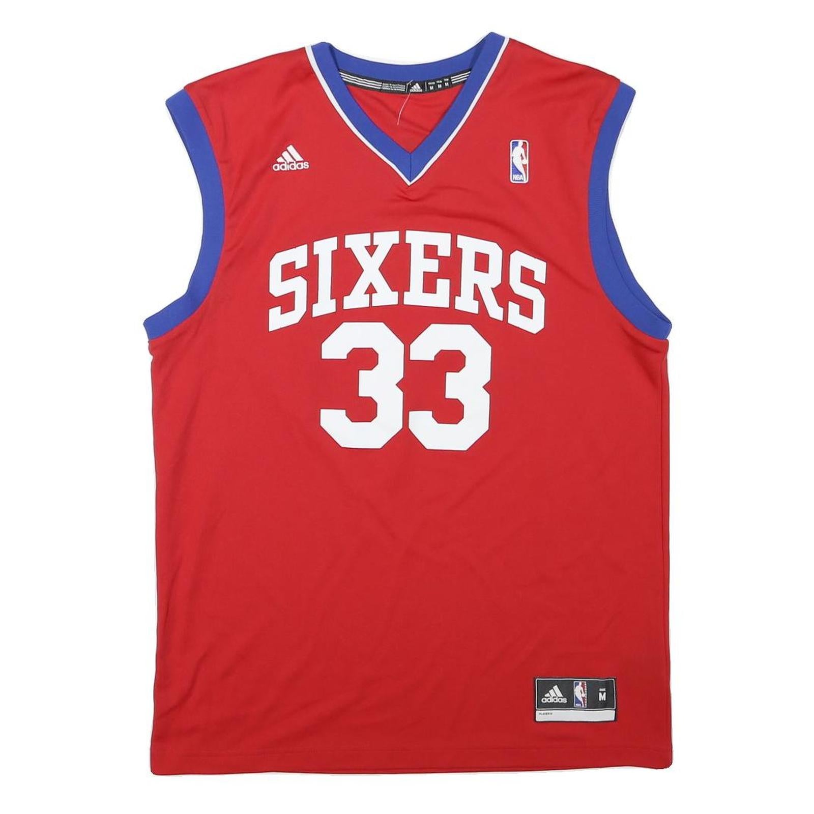 Buy ADIDAS Mens Red & Blue Sixers 33 Basketball Jersey M Sleeveless V-Neck NBA Refurbished - $45.49 ADIDAS Mens Red & Blue Sixers 33 Basketball Jersey M Sleeveless V-Neck NBA Refurbished - N/A refurbished available on Cerqular