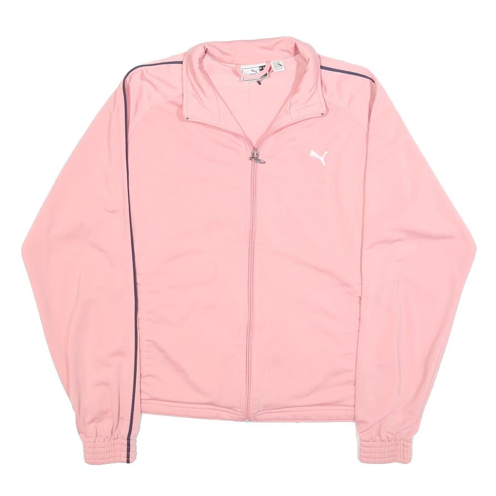 PUMA Womens Pink Jacket S Polyester Blend Plain Zip Track Sportswear Refurbished - N/A refurbished available on Cerqular
