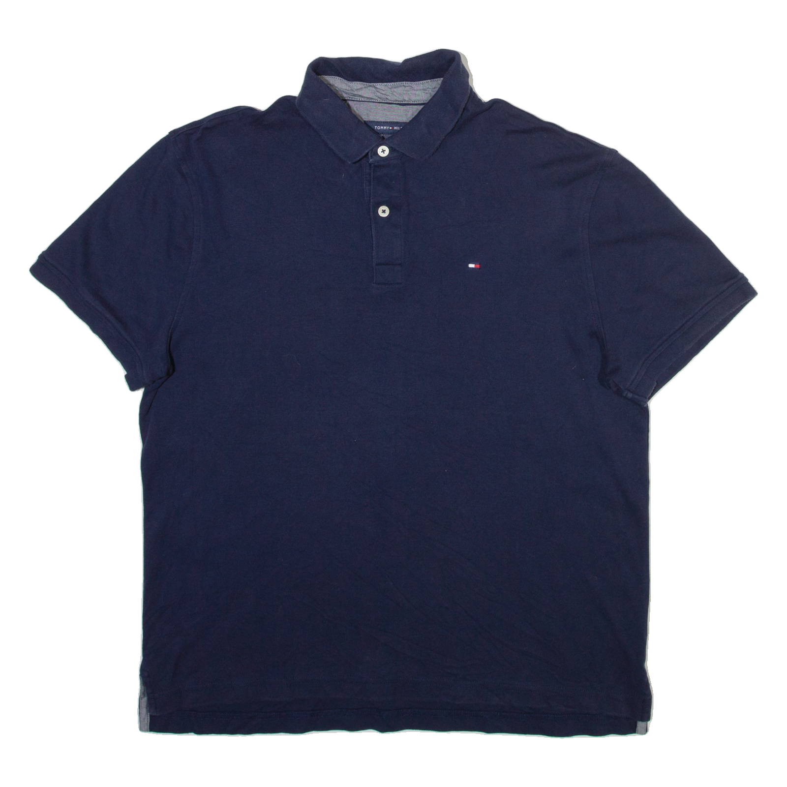 TOMMY HILFIGER Mens Polo Shirt Blue M Refurbished - N/A refurbished available on Cerqular