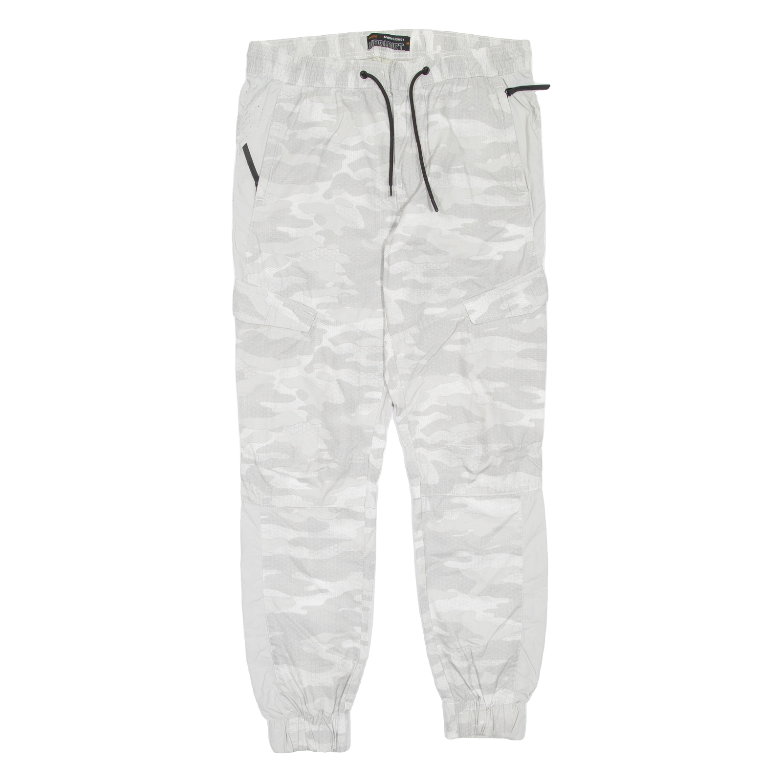 ANGELO LITRICO Camo Mens Trousers Grey Regular Tapered W34 L30 Refurbished - N/A refurbished available on Cerqular