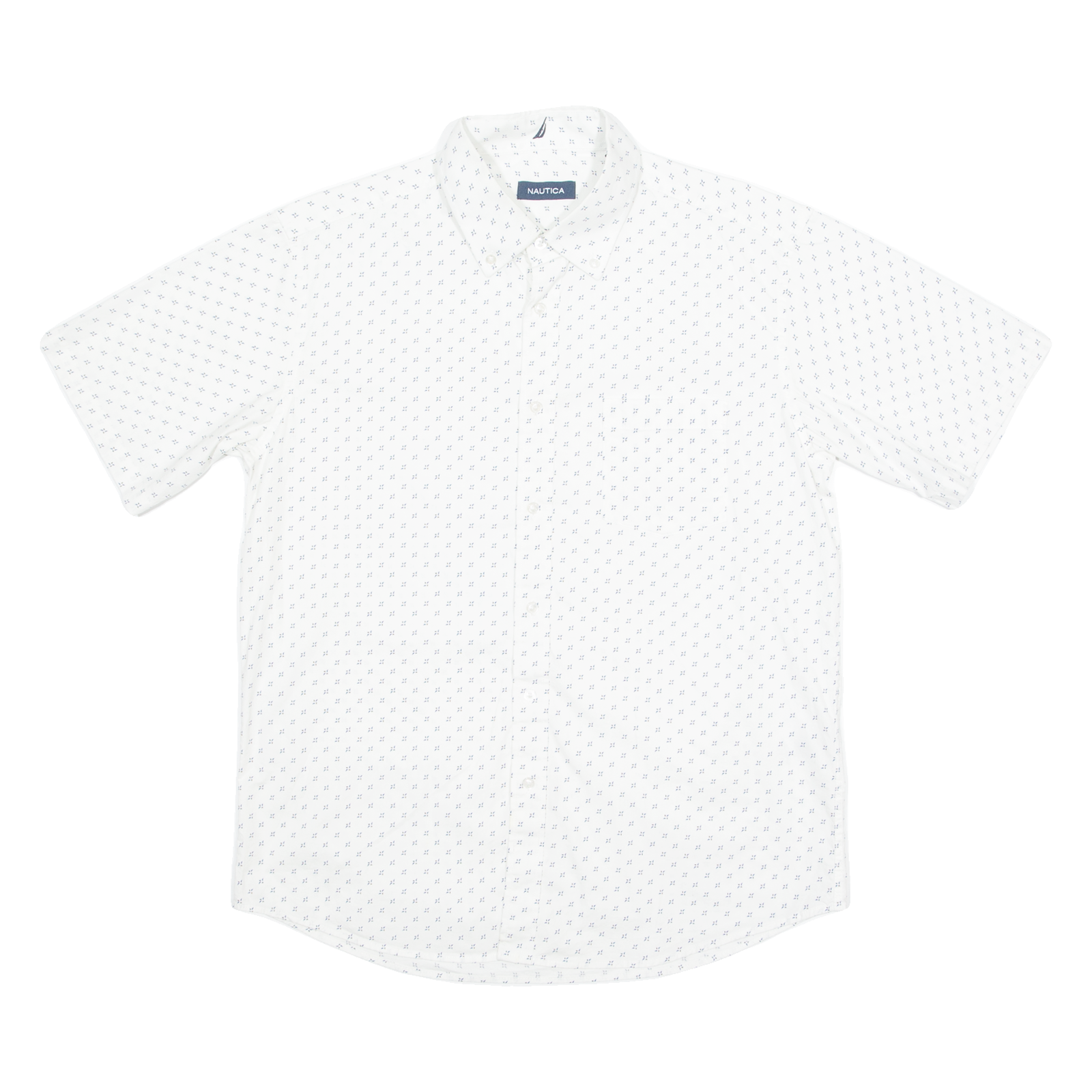Buy NAUTICA Mens Shirt White Crazy Pattern M Refurbished - $23.39 NAUTICA Mens Shirt White Crazy Pattern M Refurbished - N/A refurbished available on Cerqular