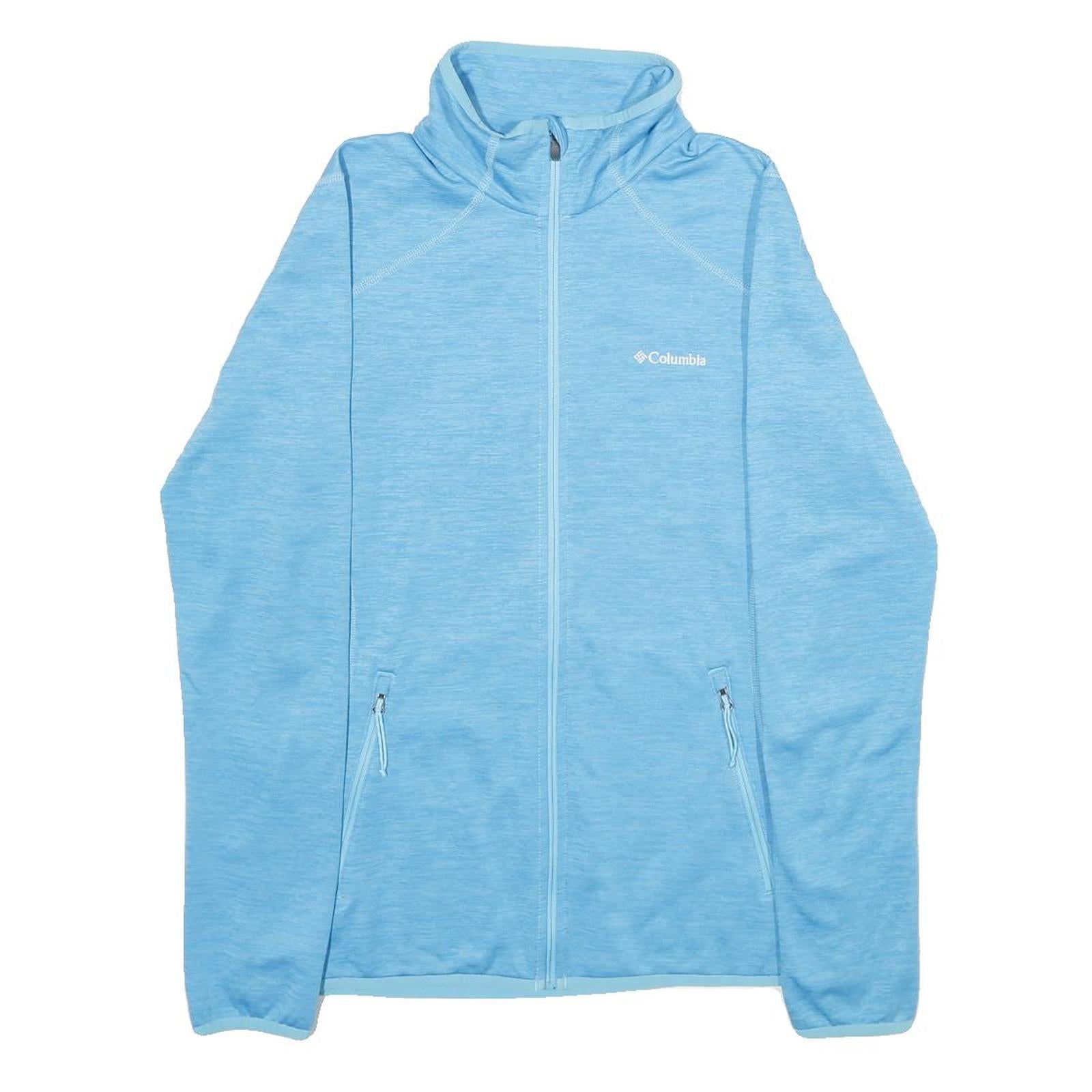 COLUMBIA Womens Blue Zip Jacket M Polyester Plain Lightweight Outdoor Activewear Refurbished - N/A refurbished available on Cerqular
