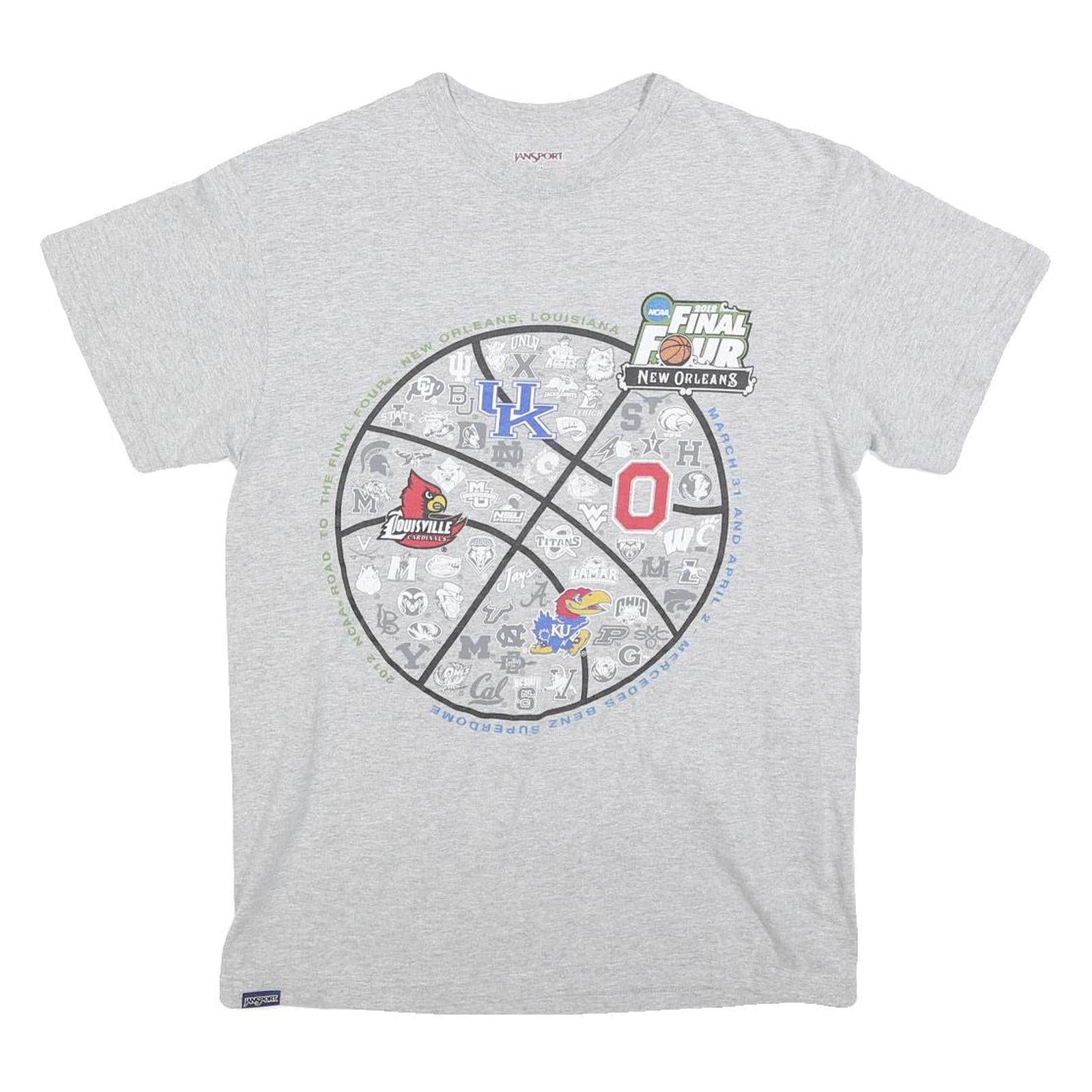 Buy JANSPORT Mens Grey NCAA Final Four 2012 Graphic T-Shirt M Short Sleeve Crew Neck Refurbished - $12.99 JANSPORT Mens Grey NCAA Final Four 2012 Graphic T-Shirt M Short Sleeve Crew Neck Refurbished - N/A refurbished available on Cerqular