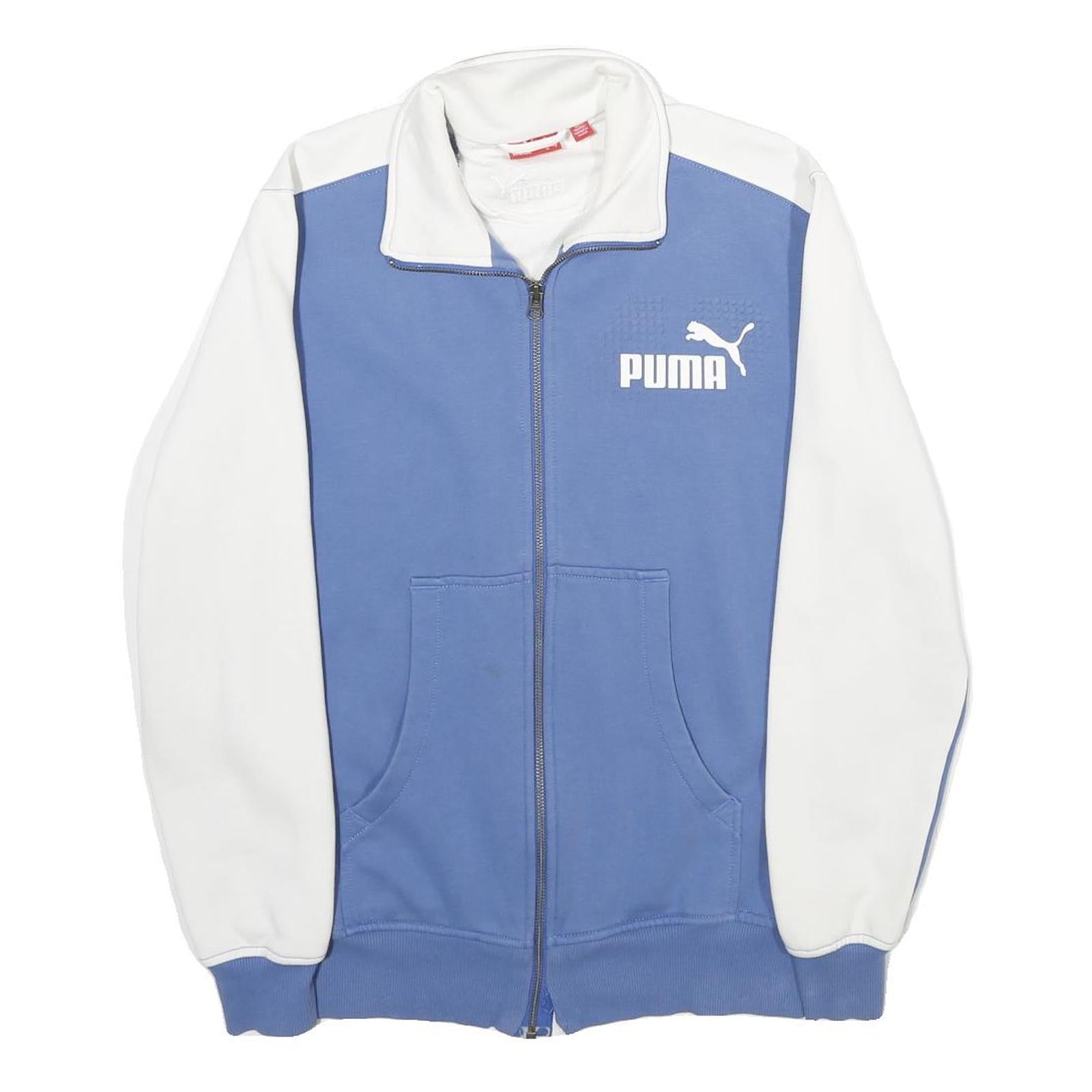 Buy PUMA Mens Blue & White Zip Up Jacket S Polyester Blend Track Casual Sportswear Refurbished - $36.39 PUMA Mens Blue & White Zip Up Jacket S Polyester Blend Track Casual Sportswear Refurbished - N/A refurbished available on Cerqular