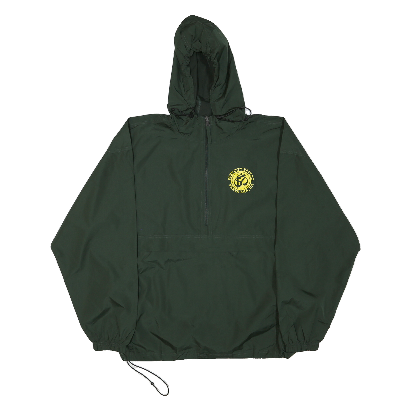 CHAMPION Mens Green Polyester Blend Outdoor Jacket 2XL Hooded Zip Shell Refurbished - N/A refurbished available on Cerqular