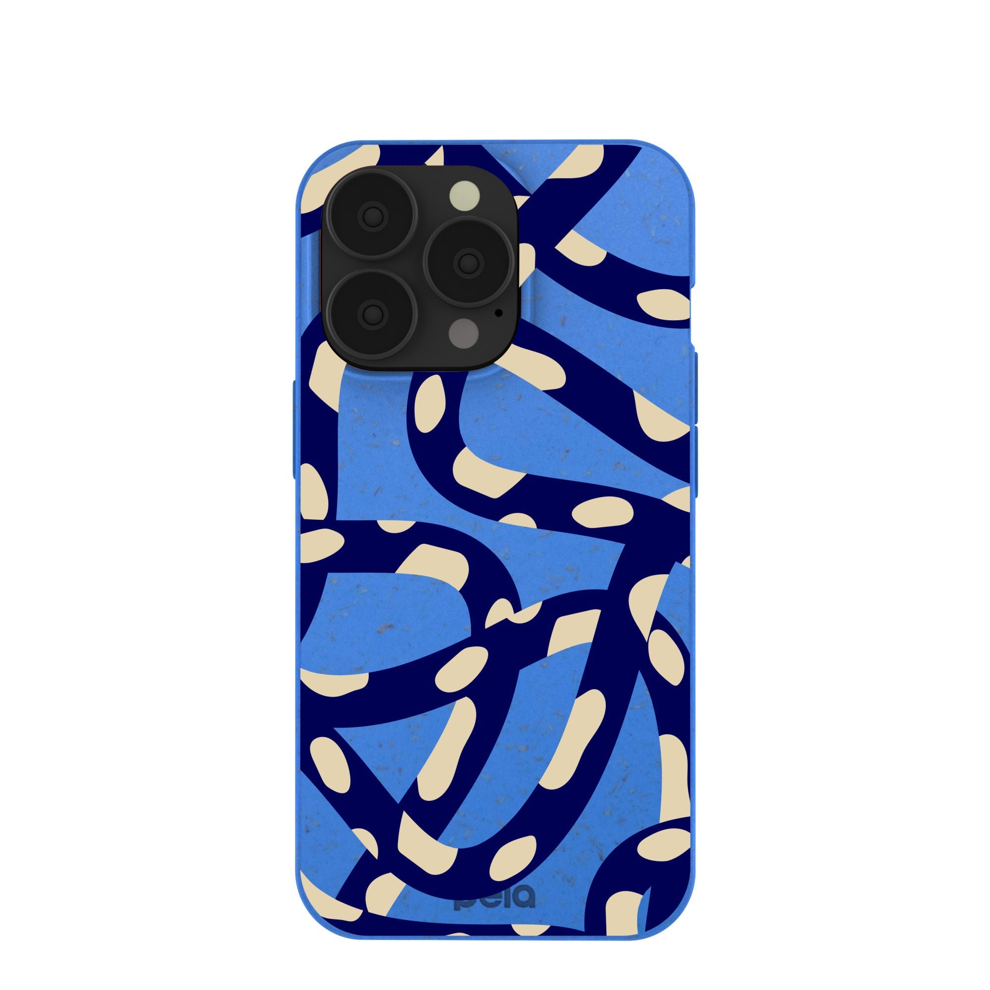 Electric Blue Noodles iPhone 13 Pro Case Refurbished - Pela Case refurbished available on Cerqular