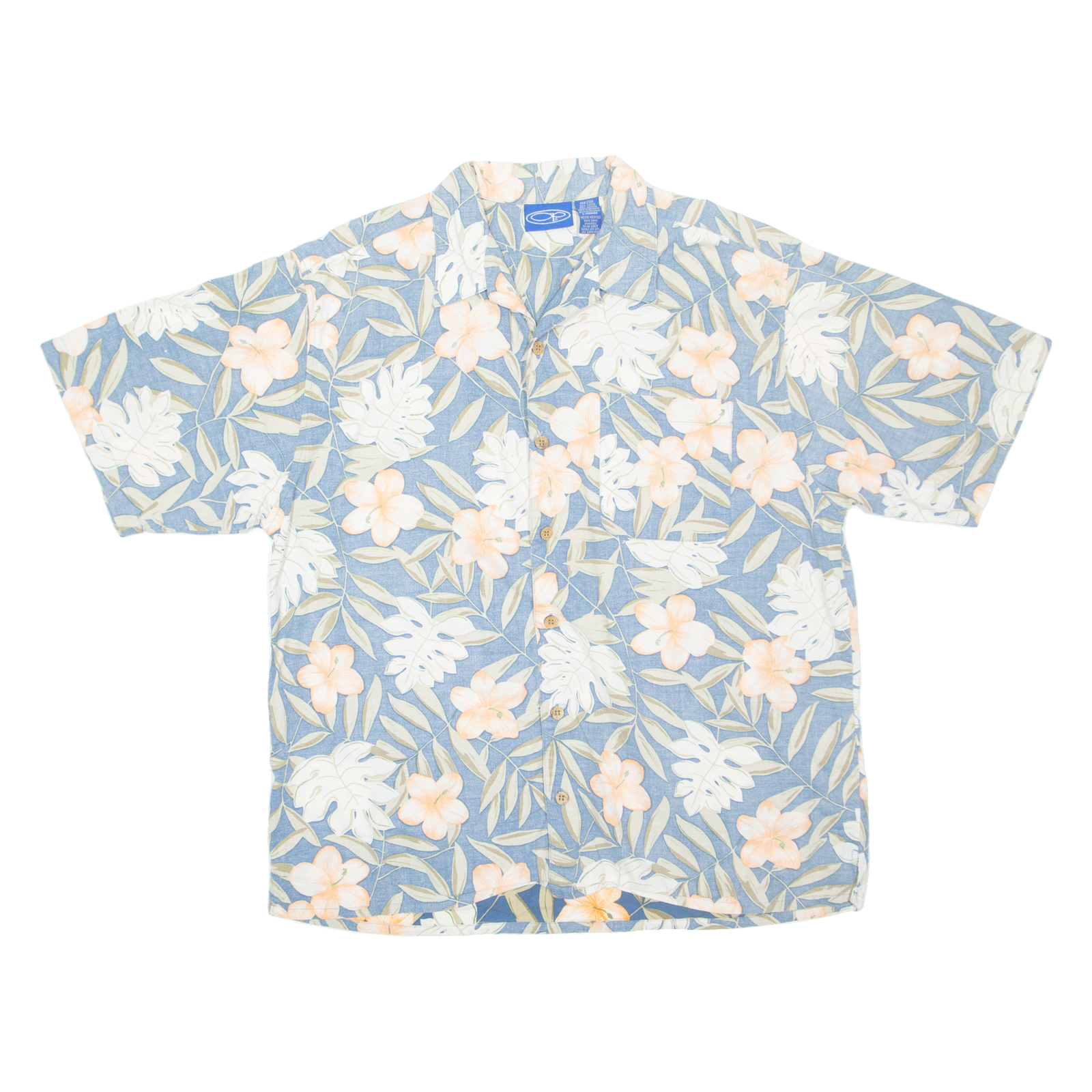 Buy OP Mens Hawaiian Shirt Blue Floral L Refurbished - $18.19 OP Mens Hawaiian Shirt Blue Floral L Refurbished - N/A refurbished available on Cerqular