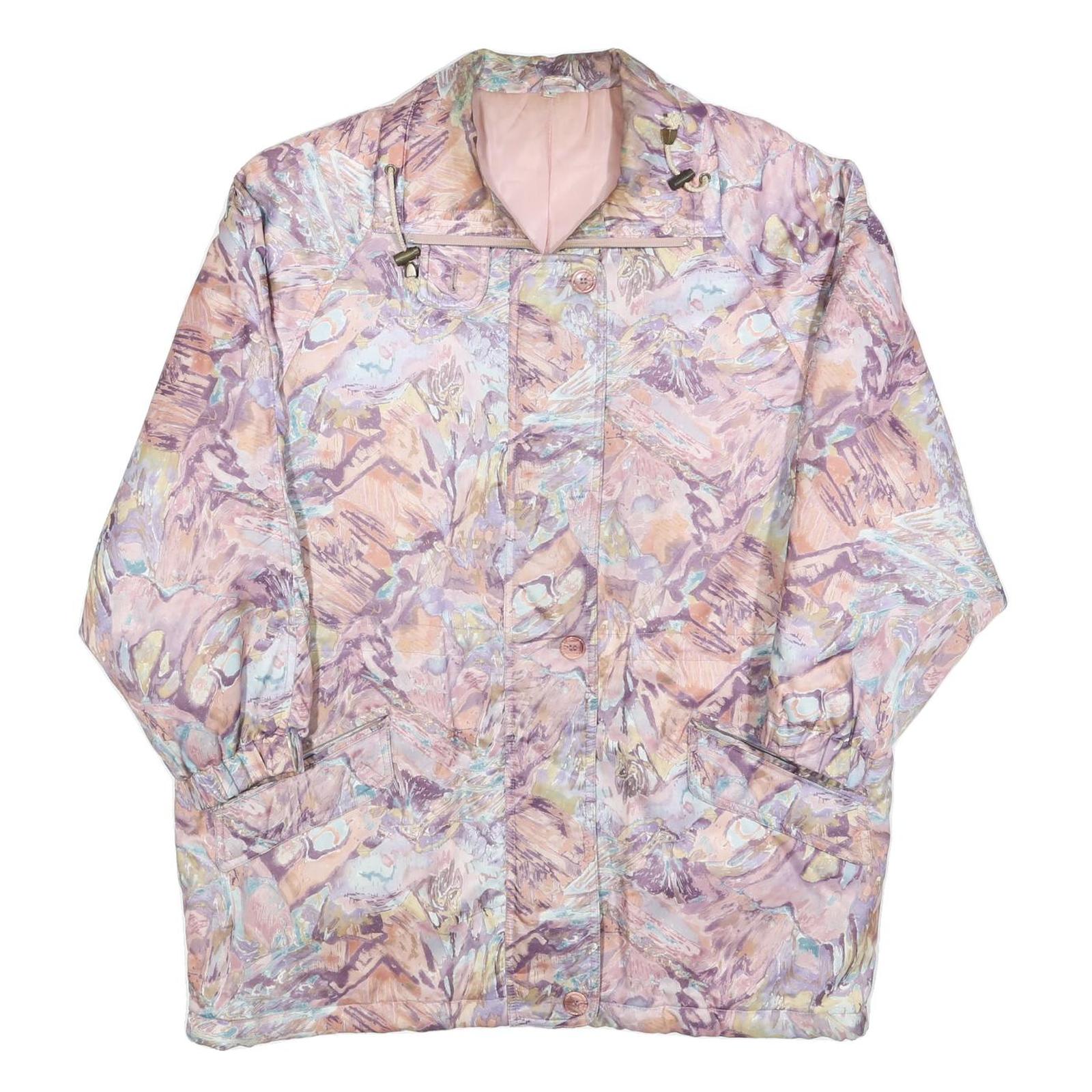 Buy Womens Pink & Purple Abstract Patterned Jacket L Polyester Blend Zip Plain Refurbished - $32.49 Womens Pink & Purple Abstract Patterned Jacket L Polyester Blend Zip Plain Refurbished - N/A refurbished available on Cerqular
