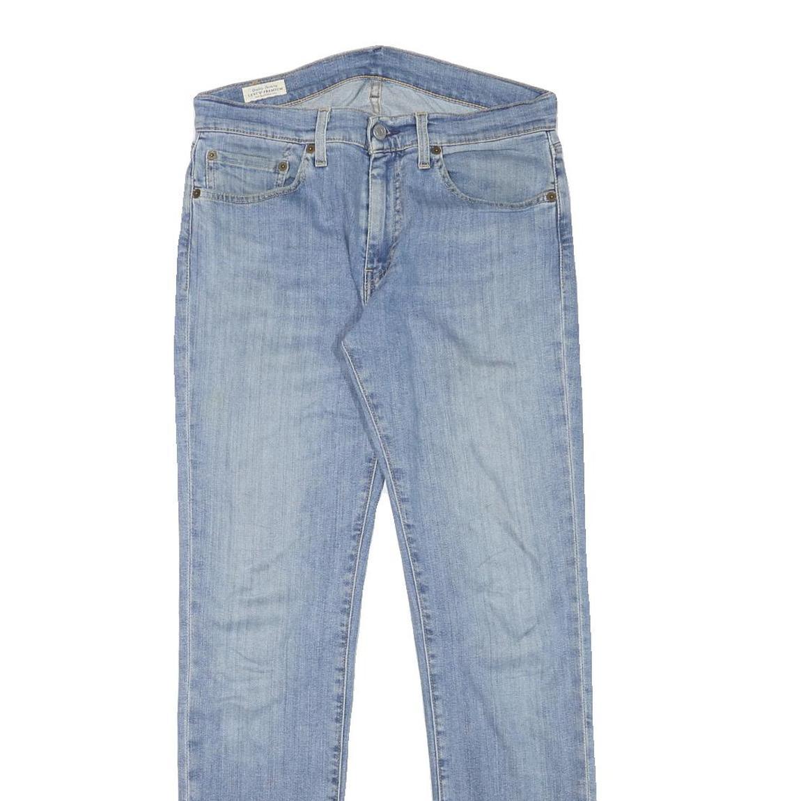 LEVI'S Mens Slim Light Blue Denim Jeans W30 L30 Classic Zip Closure Refurbished - N/A refurbished available on Cerqular