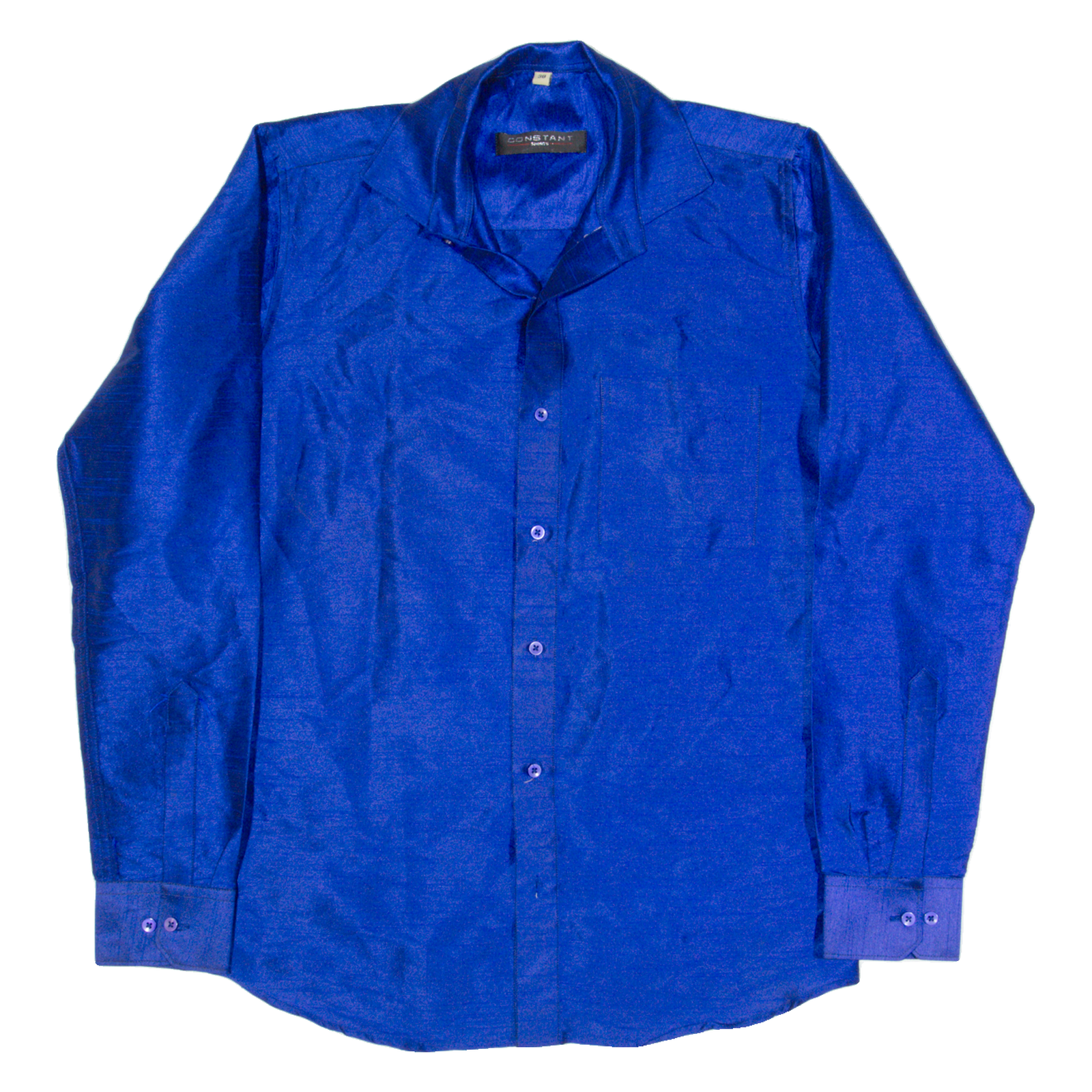 CONSTANT Mens Plain Shirt Blue 90s Long Sleeve S Refurbished - N/A refurbished available on Cerqular